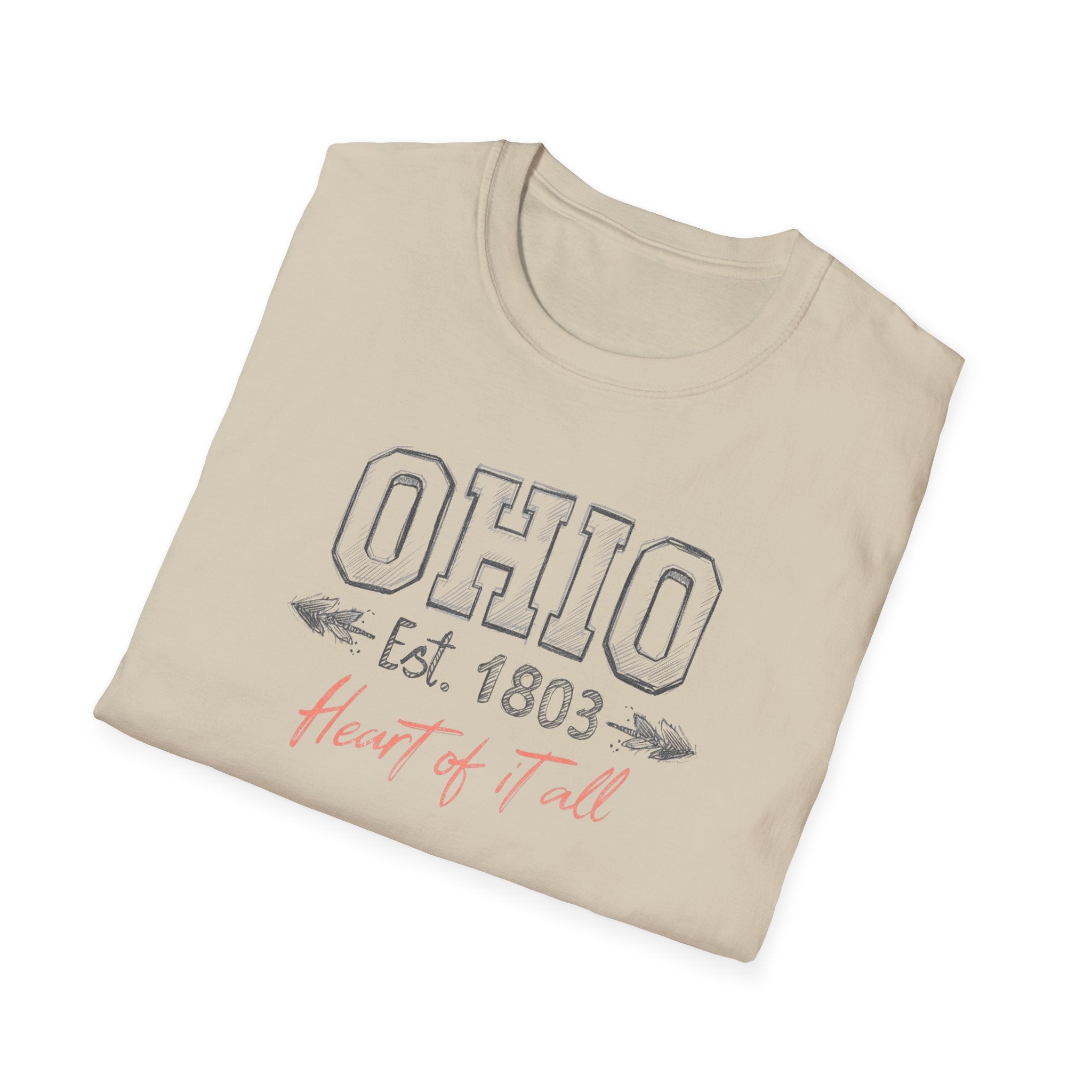 Ohio Est. 1803 "Heart of it All" T-Shirt