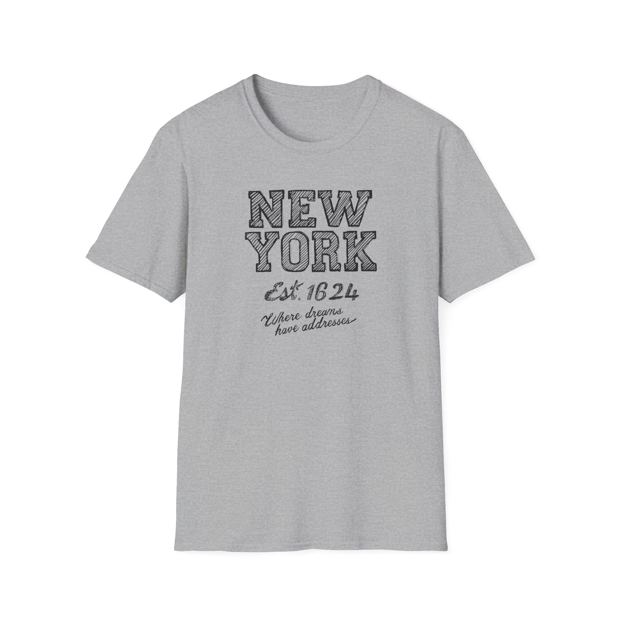 New York Est. 1624 Vintage City T-Shirt — Retro Travel Tee