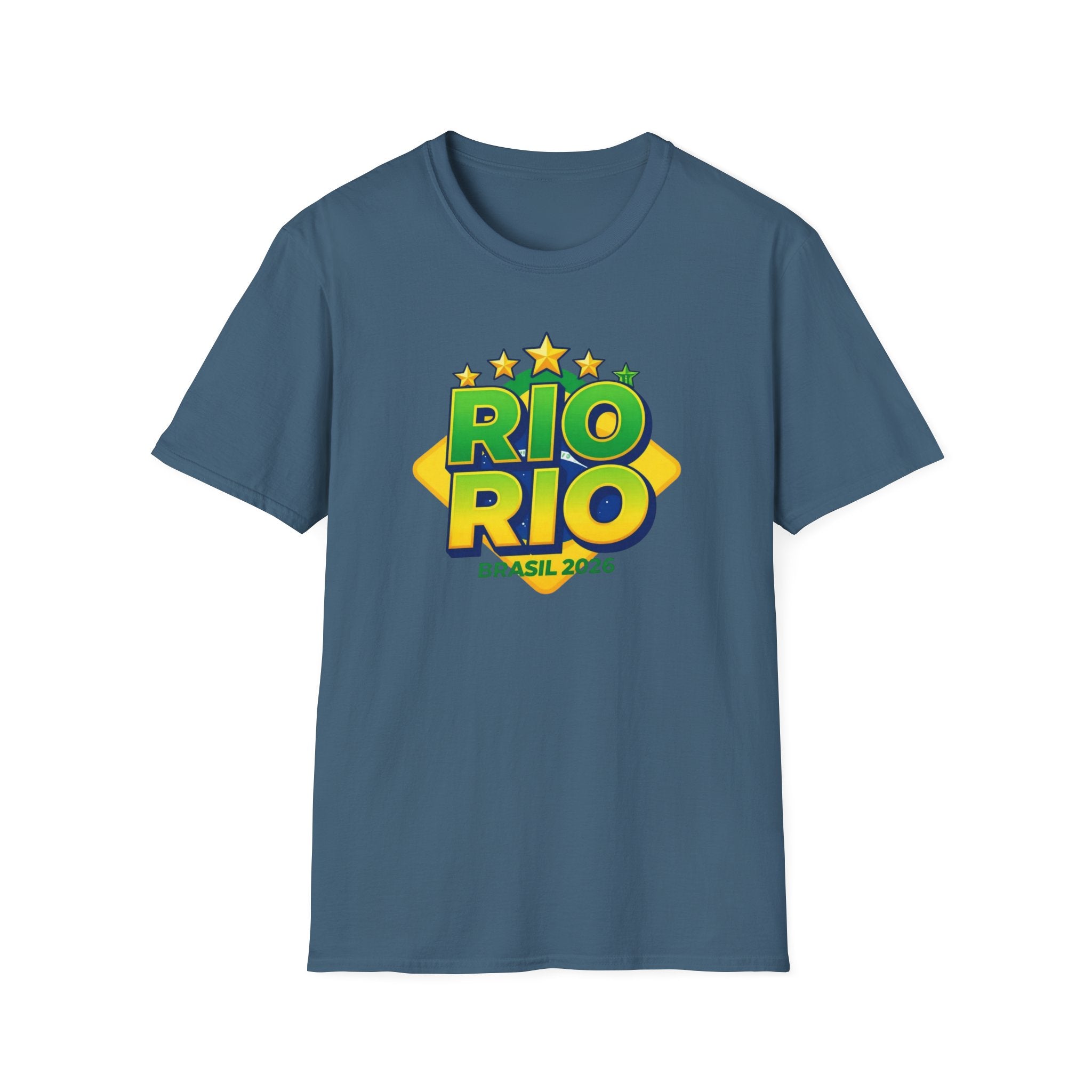 Rio Rio Brasil 2026 T-Shirt — Bright Brazilian Travel Souvenir Tee