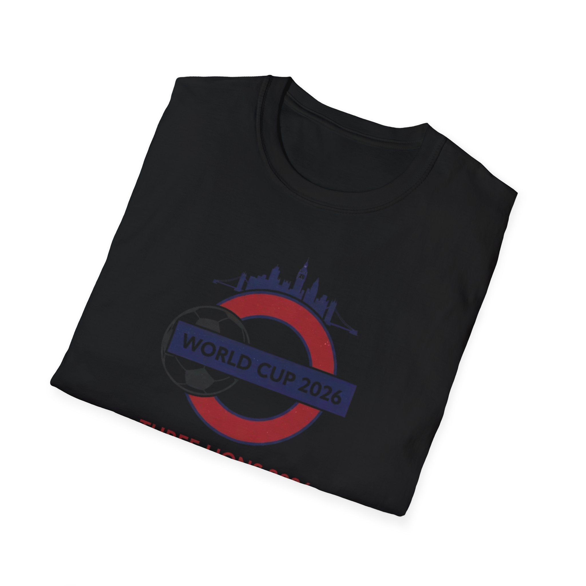 World Cup 2026 Three Lions T-Shirt — England Soccer Fan Tee