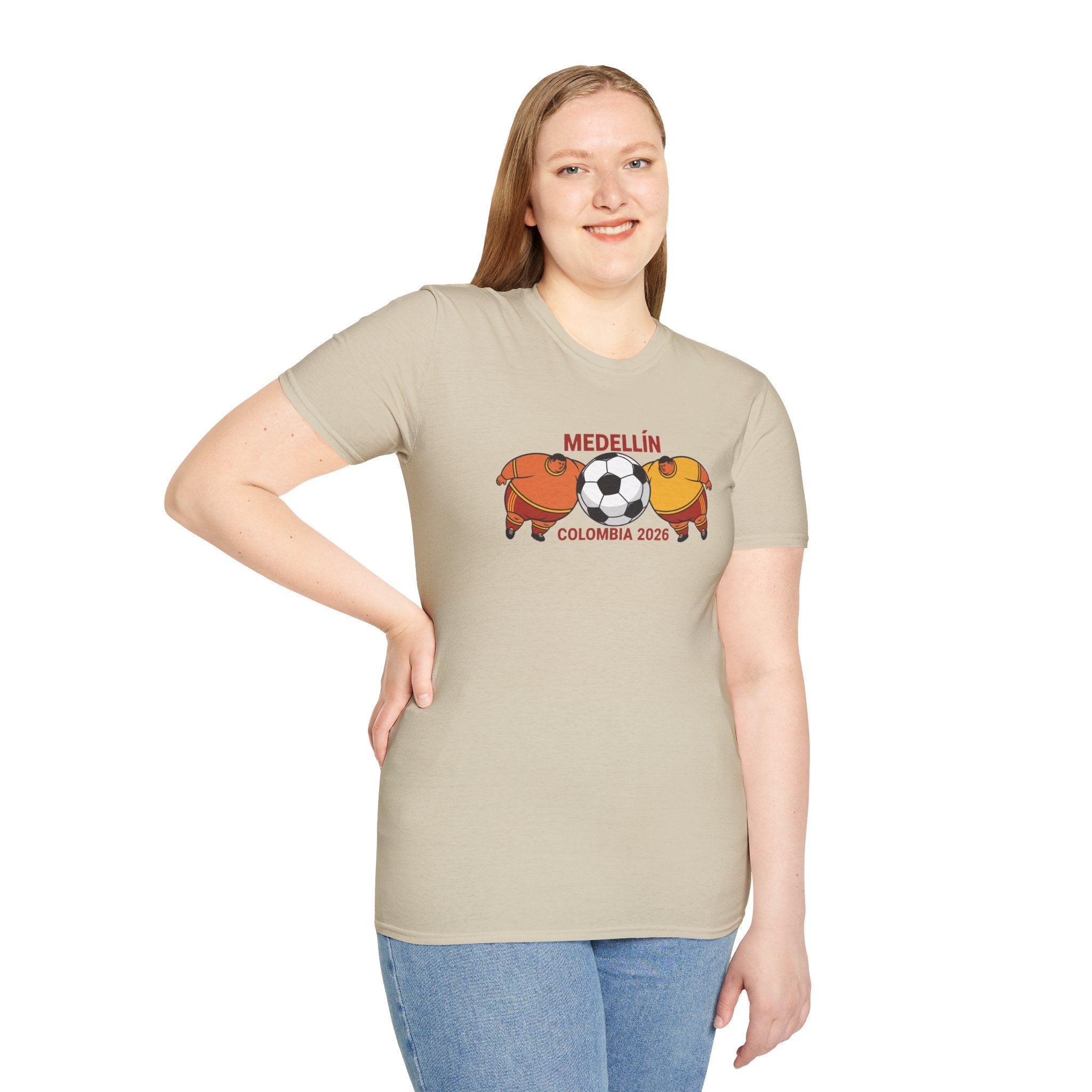 Medellín Colombia 2026 Soccer T-Shirt – Football Dolphins Graphic Tee
