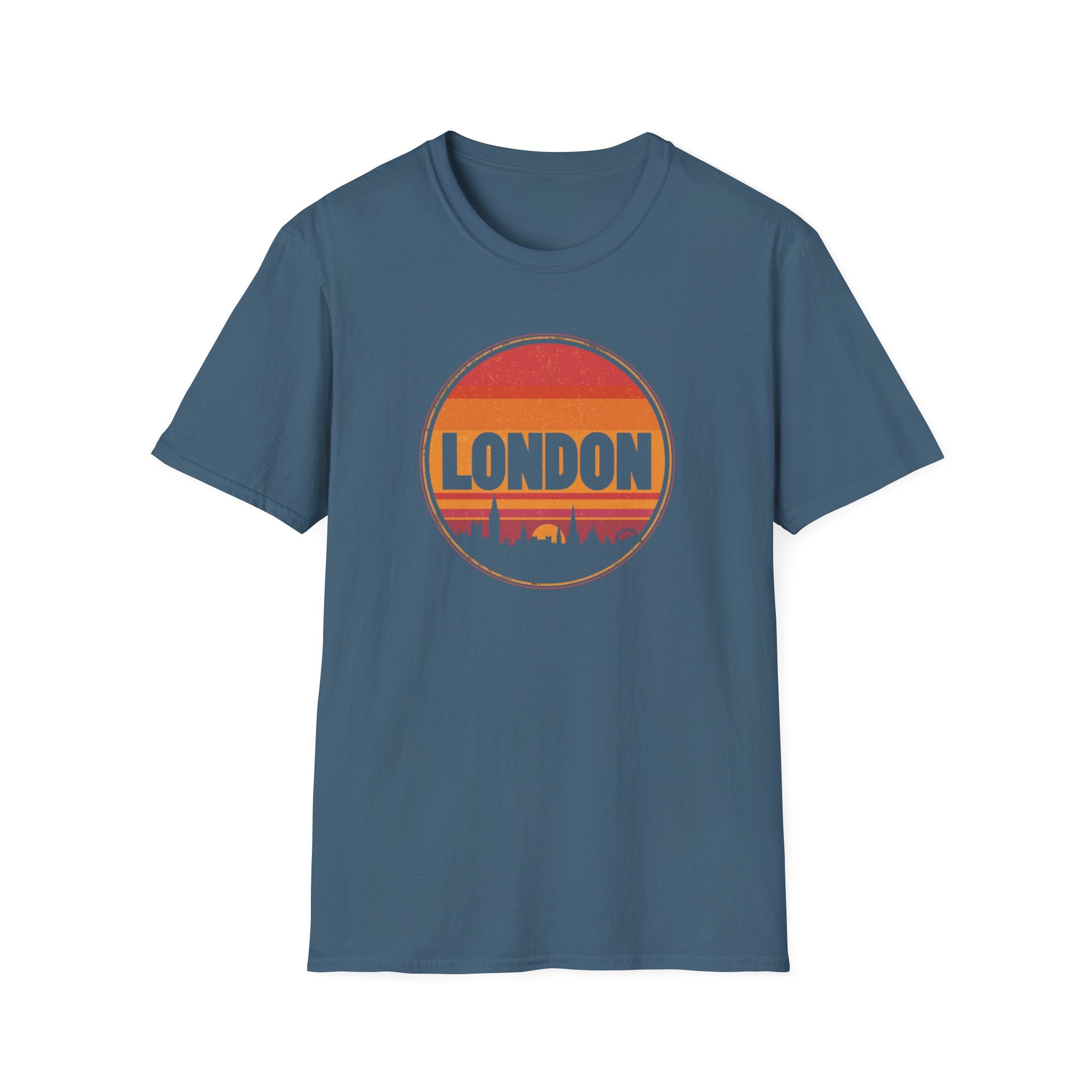 London Sunset T-Shirt — Vintage Skyline Graphic Tee