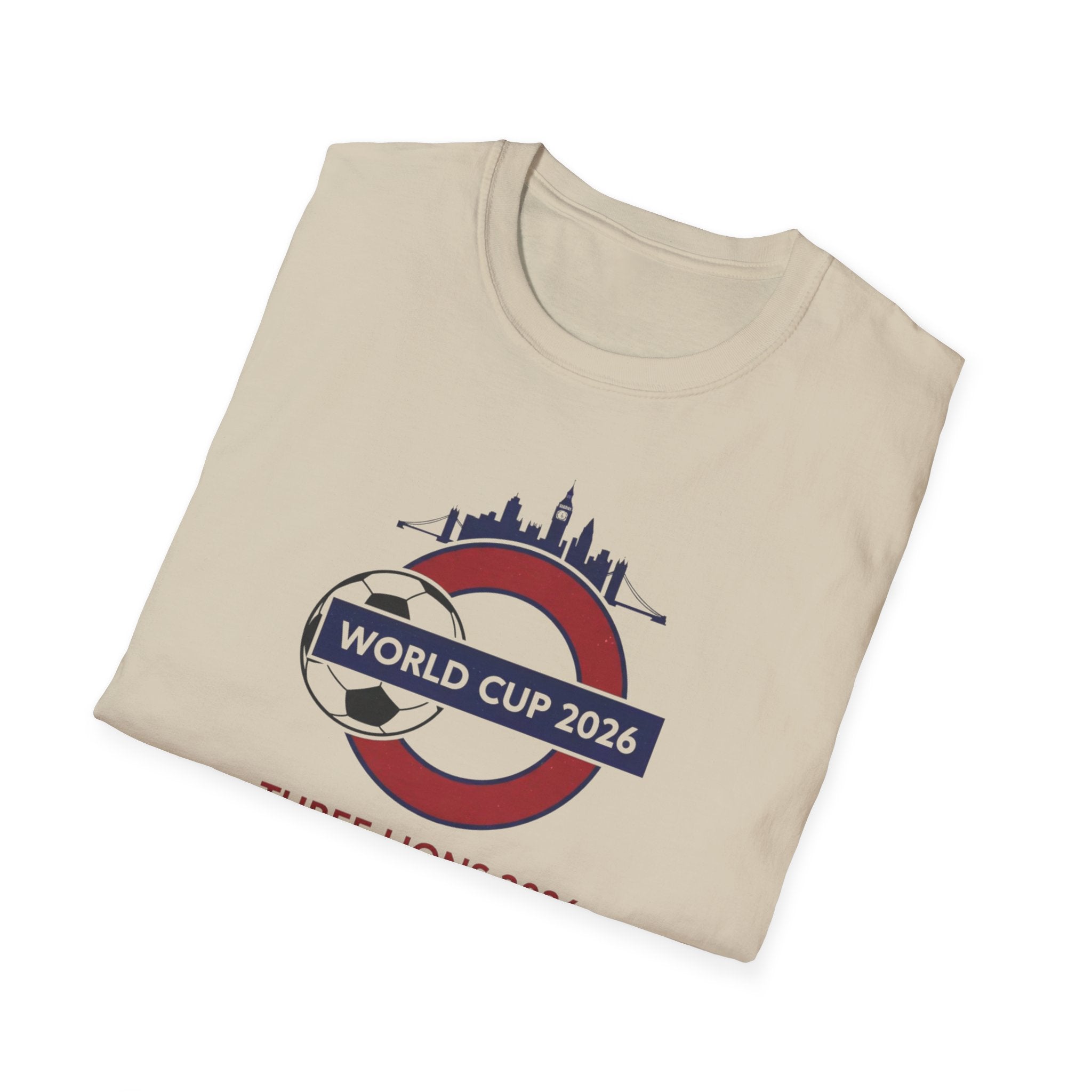 World Cup 2026 Three Lions T-Shirt — England Soccer Fan Tee