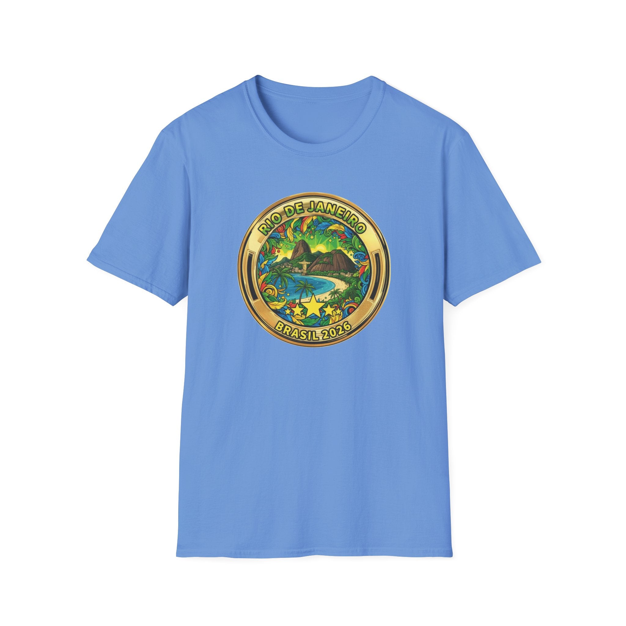 Rio de Janeiro Brazil Travel T-Shirt World Cup 2026 — Vintage Tropical Beach Badge