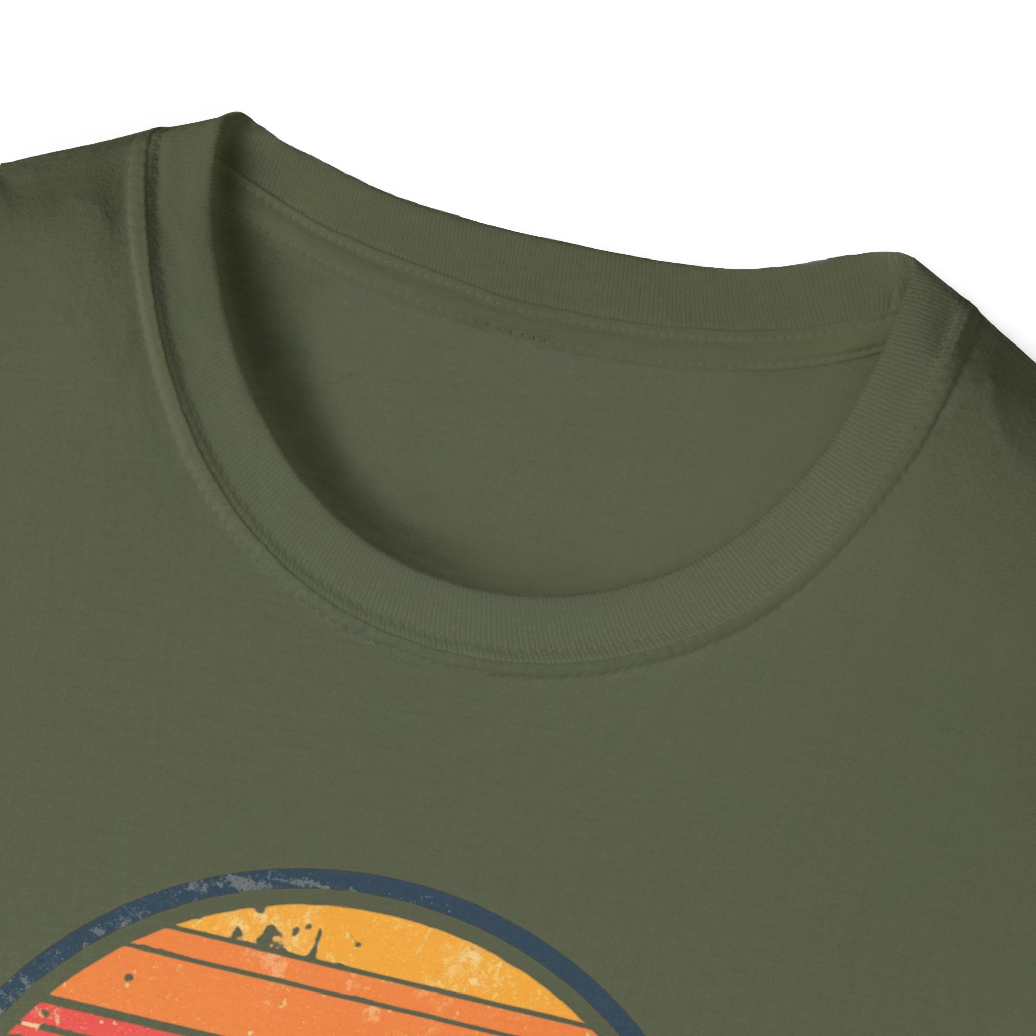Paris Sunset T-Shirt — Retro Circular Skyline Tee