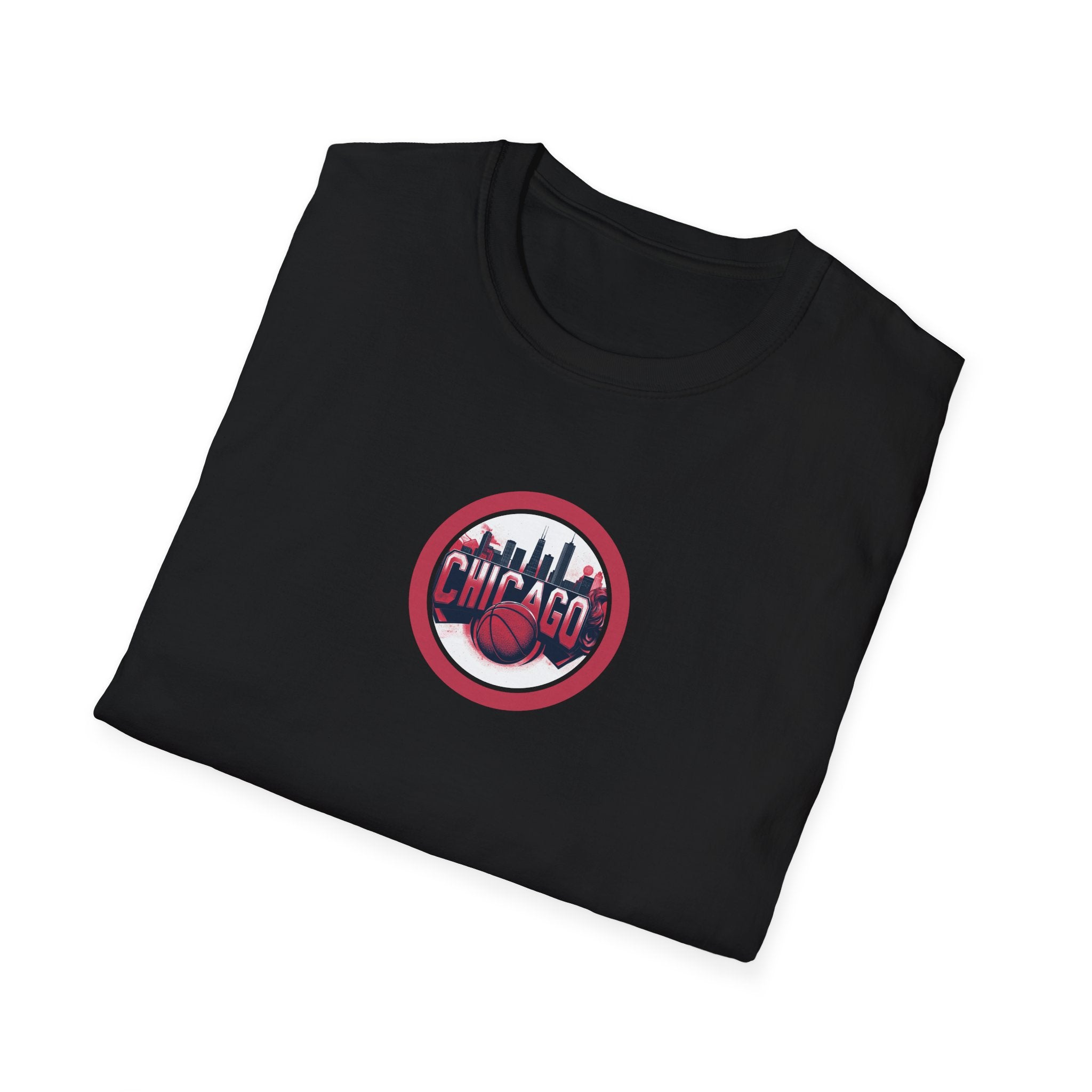 Chicago Skyline Circle Logo T-Shirt | Cityscape Graphic Tee