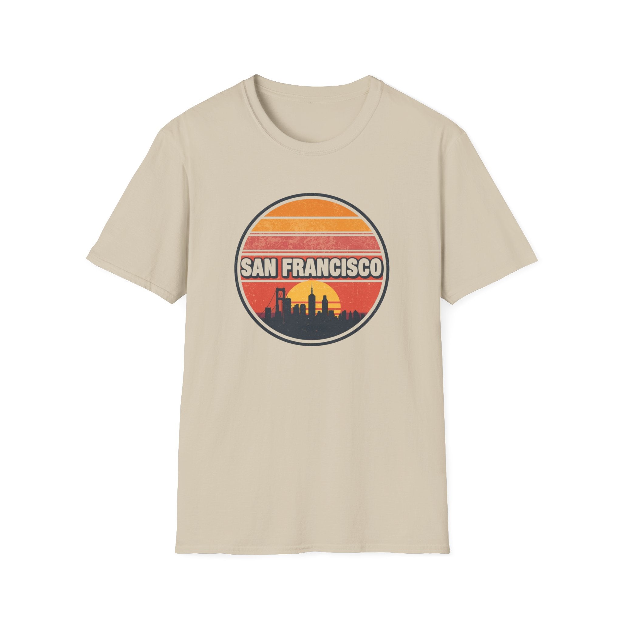 San Francisco Sunset Skyline T-Shirt — Retro Cityscape Tee