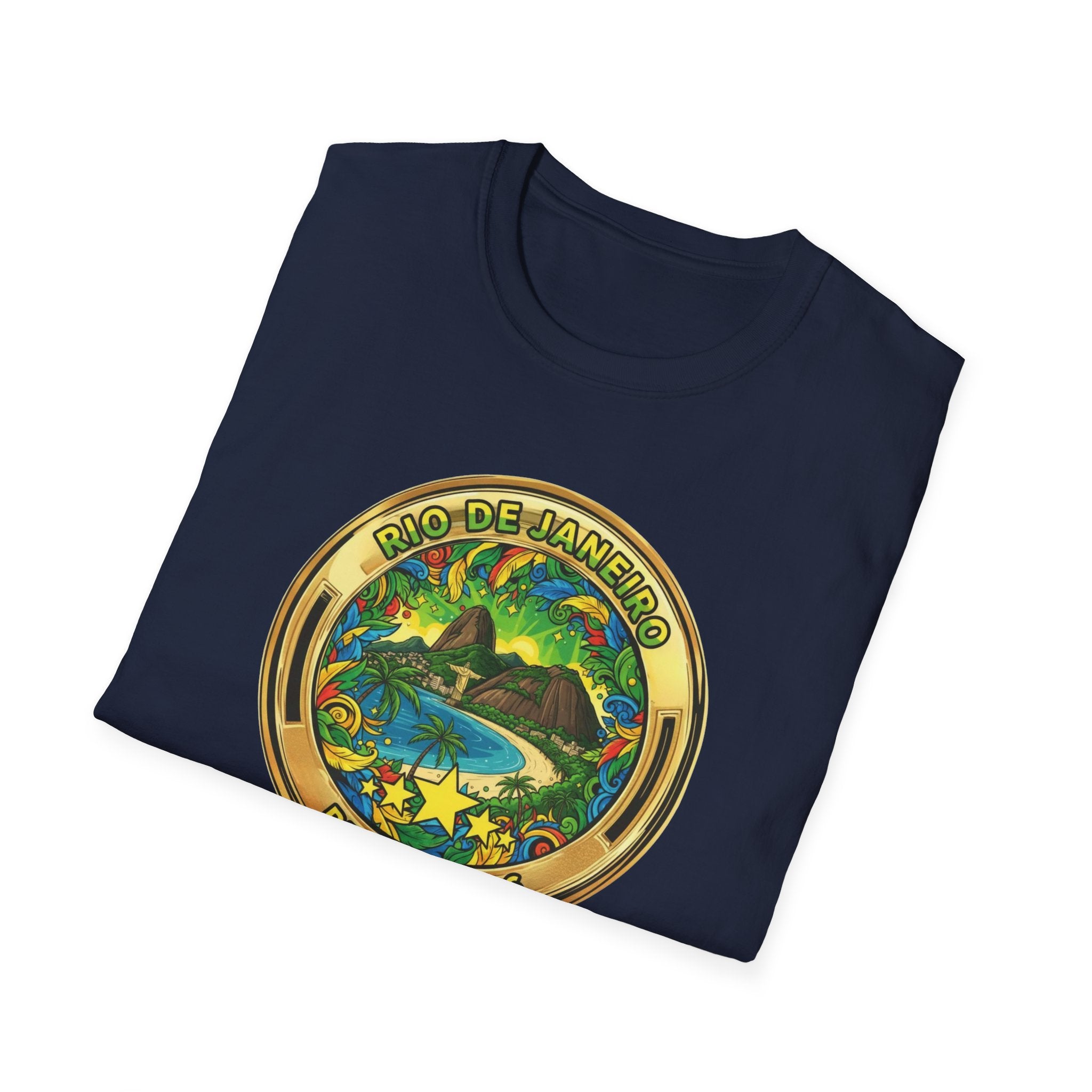 Rio de Janeiro Brazil Travel T-Shirt World Cup 2026 — Vintage Tropical Beach Badge