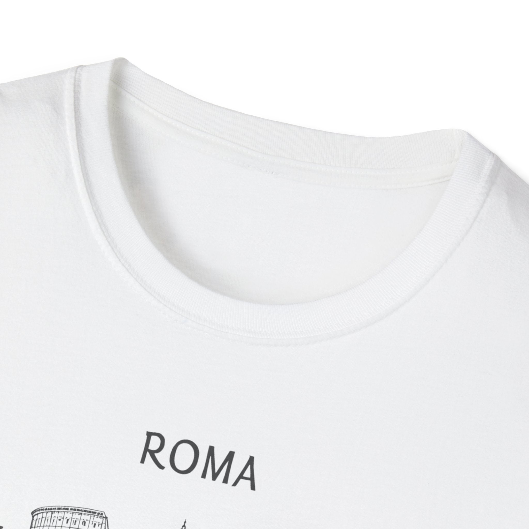 Rome skyline sketch T-Shirt | Ponte Sant'Angelo illustration, travel souvenir
