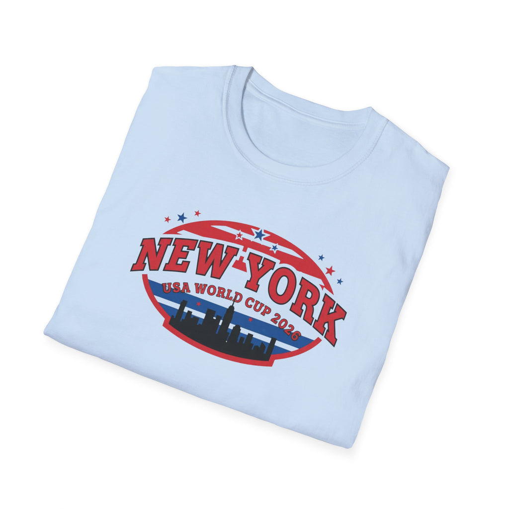New York World Cup 2026 T-Shirt — Vintage Skyline Soccer Tee