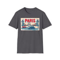 Paris Vintage Postcard T-Shirt | Eiffel Tower Retro Travel Tee