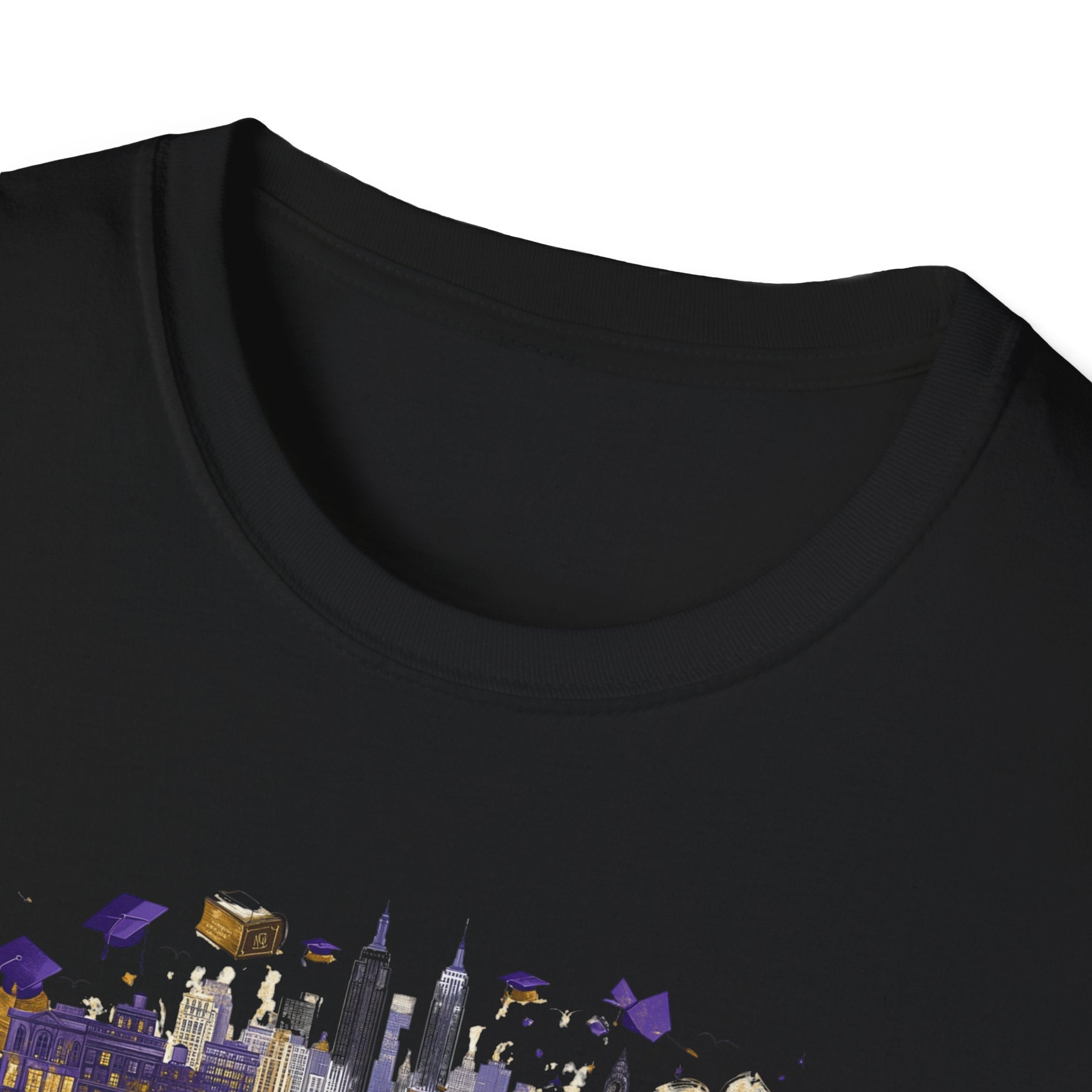 New York Skyline Graphic T-Shirt | Cityscape, Statue of Liberty, Urban Landmarks