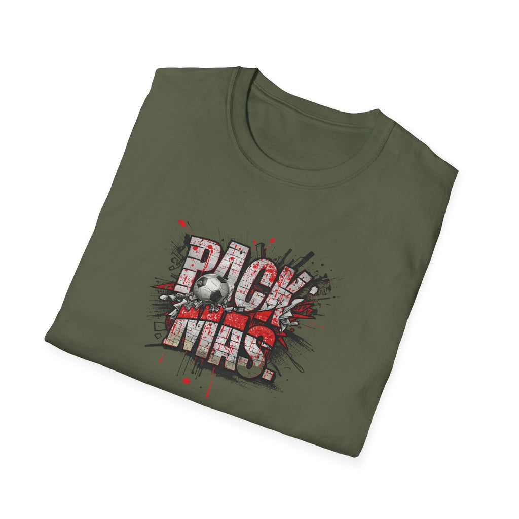 PACK MAS graphic T-Shirt | grunge splatter typography