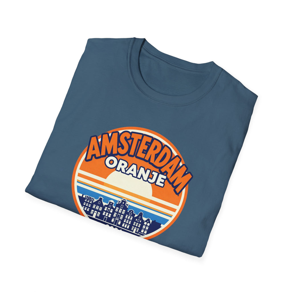 Amsterdam Oranje Retro Sunset T-Shirt