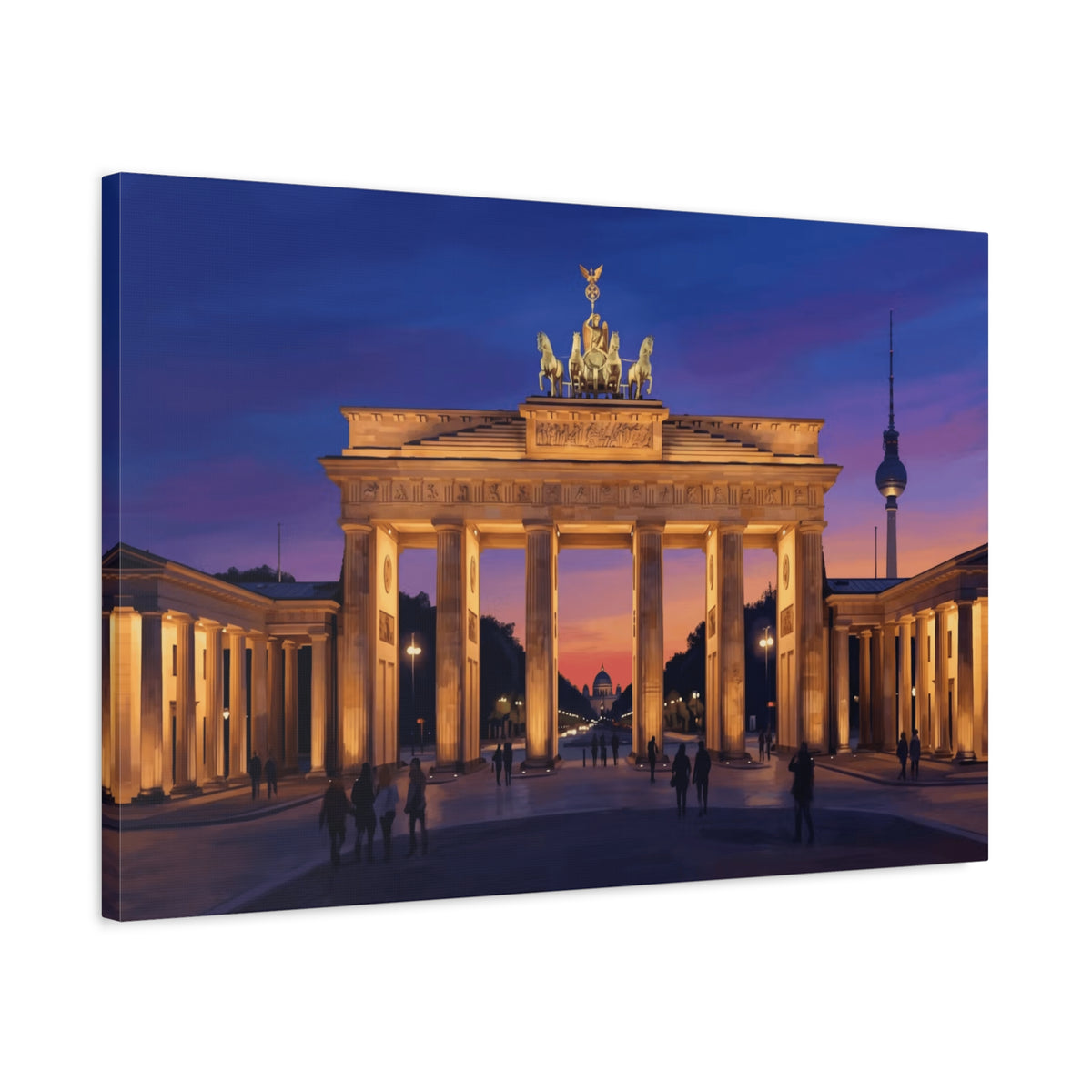 Brandenburg Gate Sunset Canvas Print