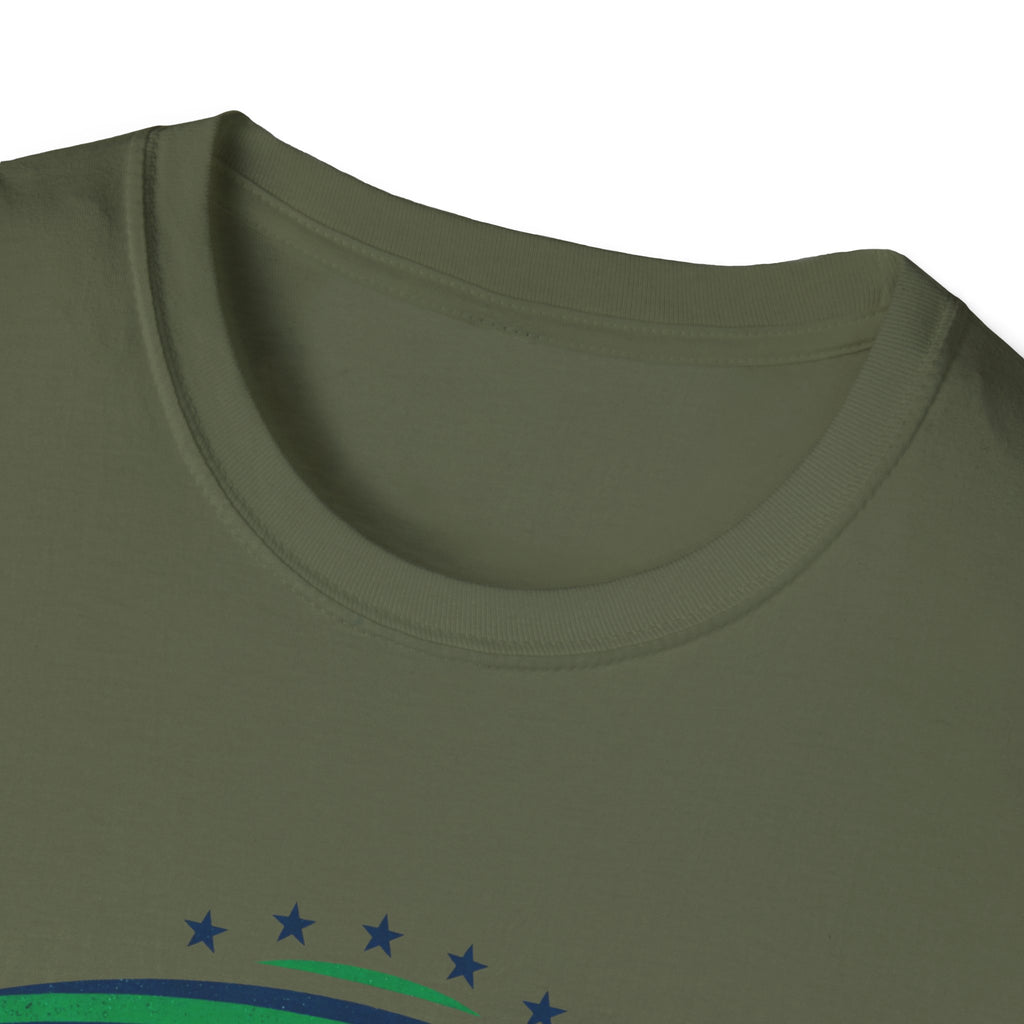 Brasil Retro Arch T-Shirt | Brazilian Flag Colors, Soccer Pride