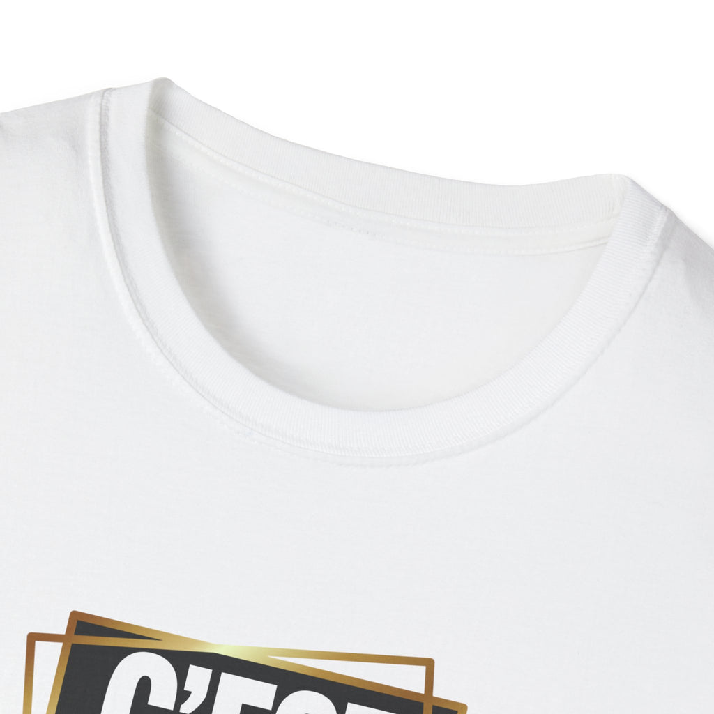 C'EST BON T-Shirt | French Phrase Graphic Tee, Bold Typographic Design