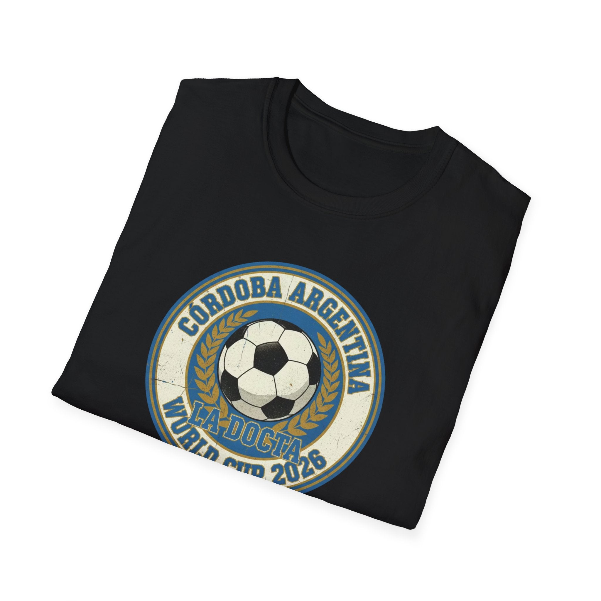 Argentina World Cup 2026 Soccer T-Shirt — Córdoba Retro Football Crest