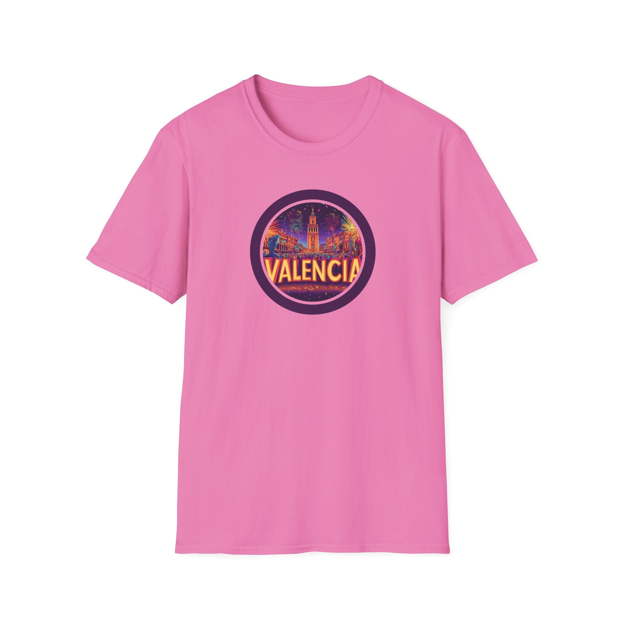 Valencia skyline circle logo T-Shirt | Spain travel souvenir