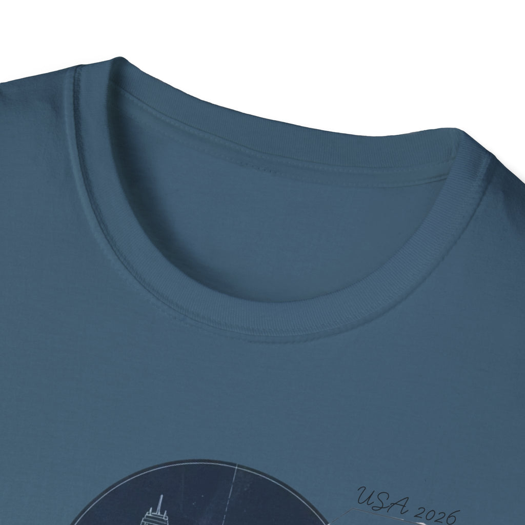 Soccer Globe T-Shirt — Vintage Stadium Soccer Ball Graphic Tee