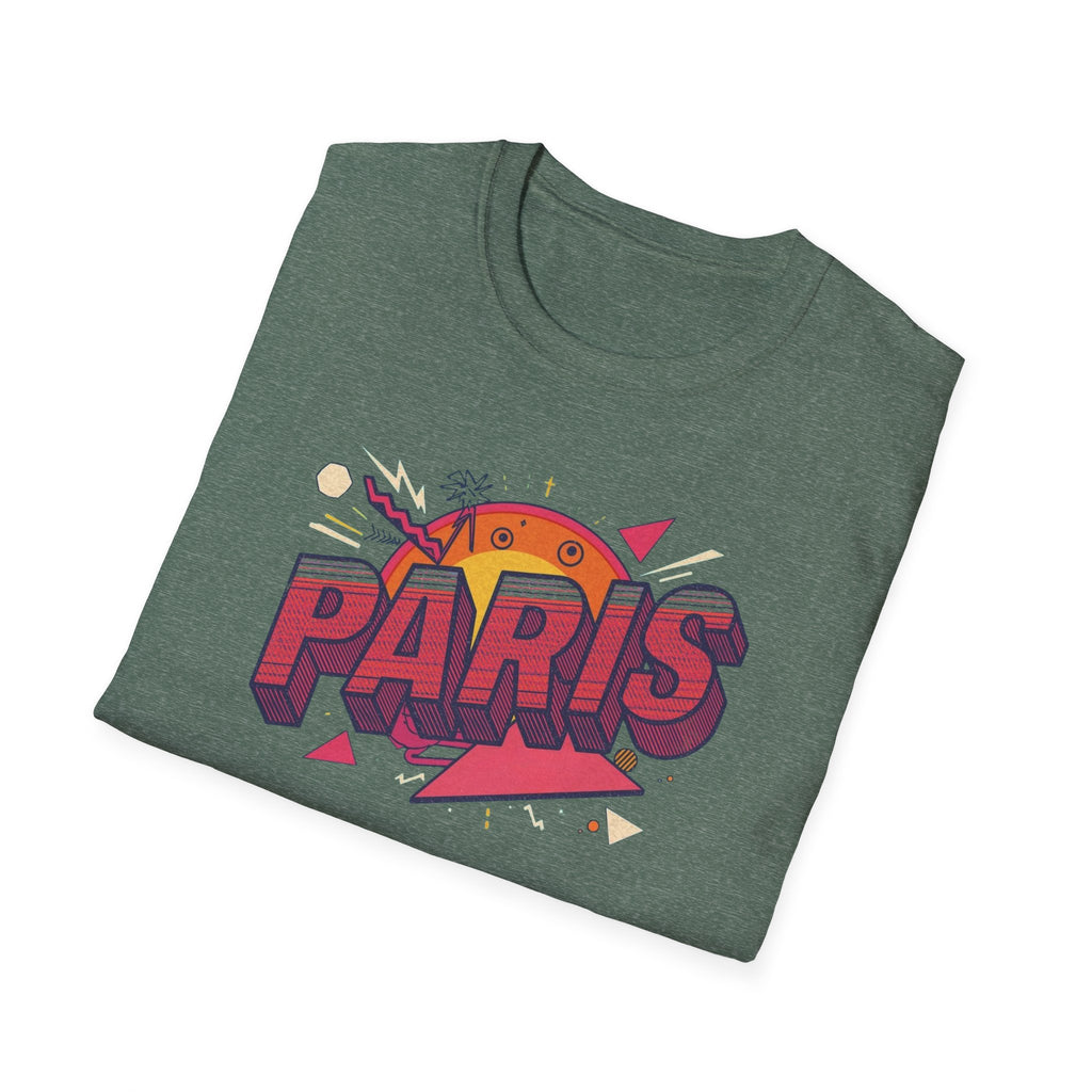 Paris Retro Graphic T-Shirt — Vintage Sunset Travel Tee
