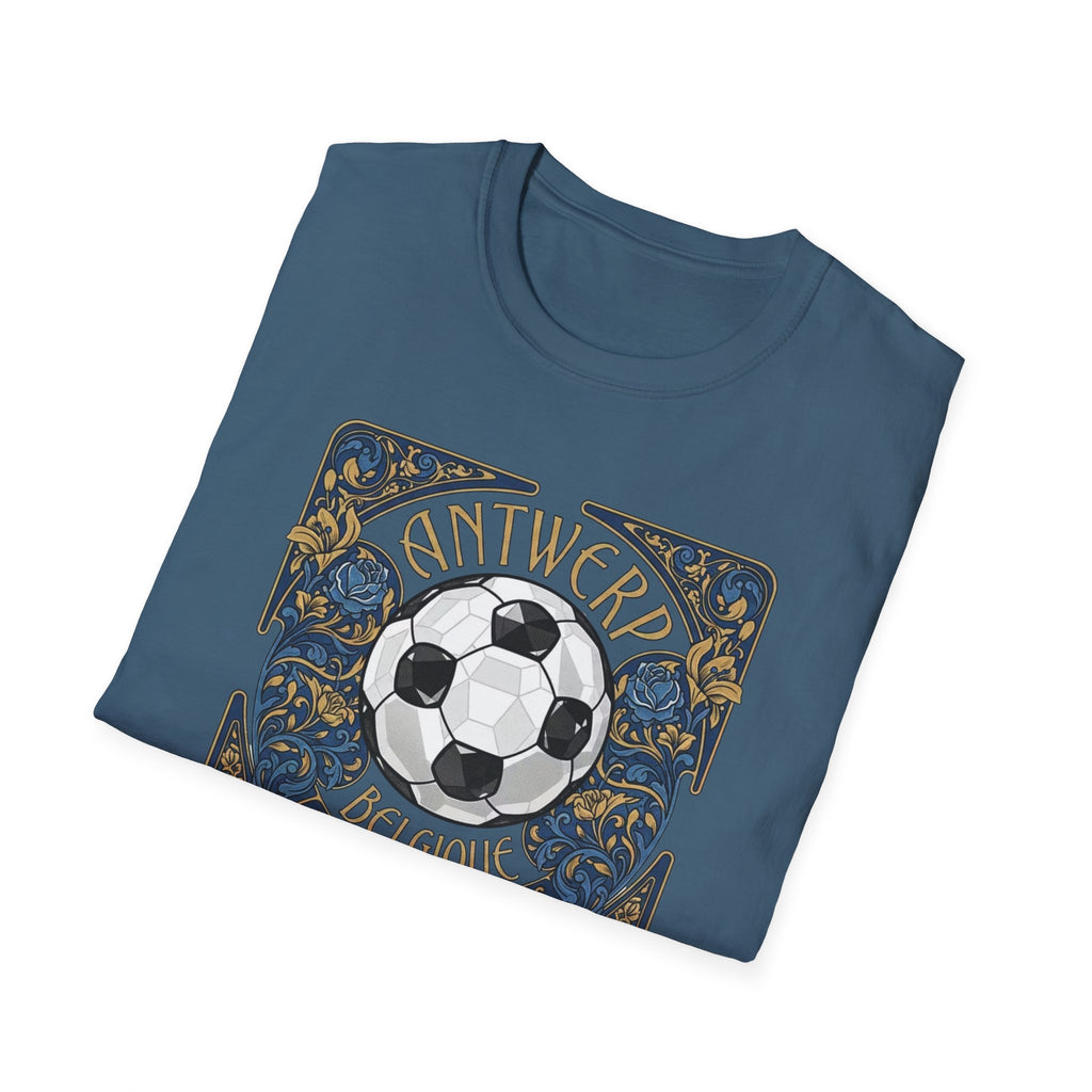 Antwerp Belgique Soccer Vintage Art Tee — World Cup 2022 Football Shirt