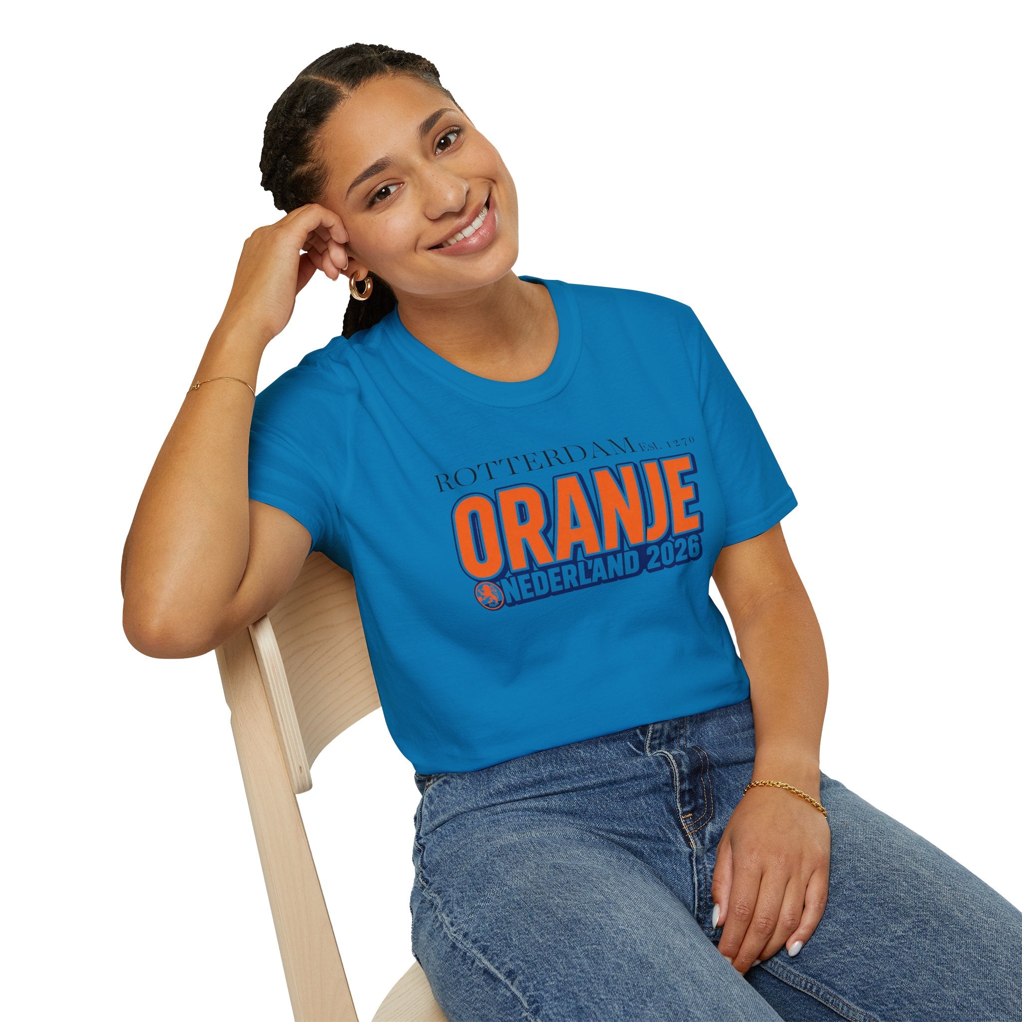 Oranje Nederland 2026 T-Shirt — Rotterdam Football Fan Tee