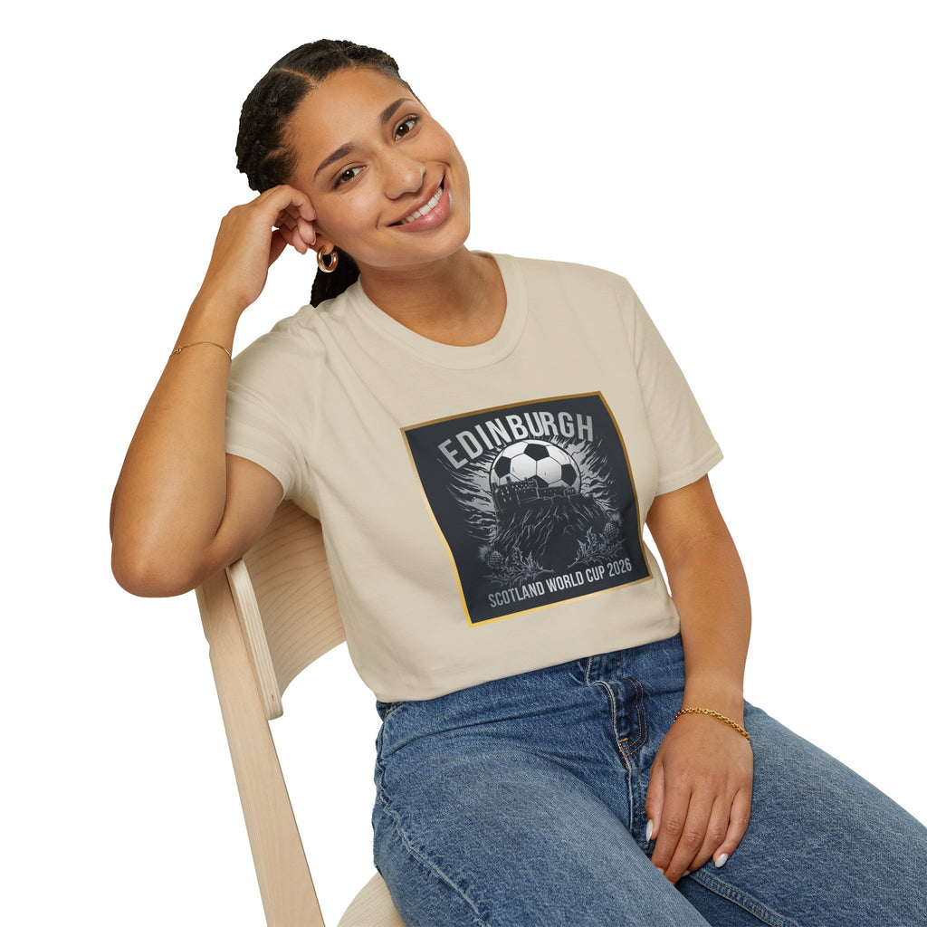Edinburgh Soccer T-Shirt – Scotland World Cup 2026 Football Tee