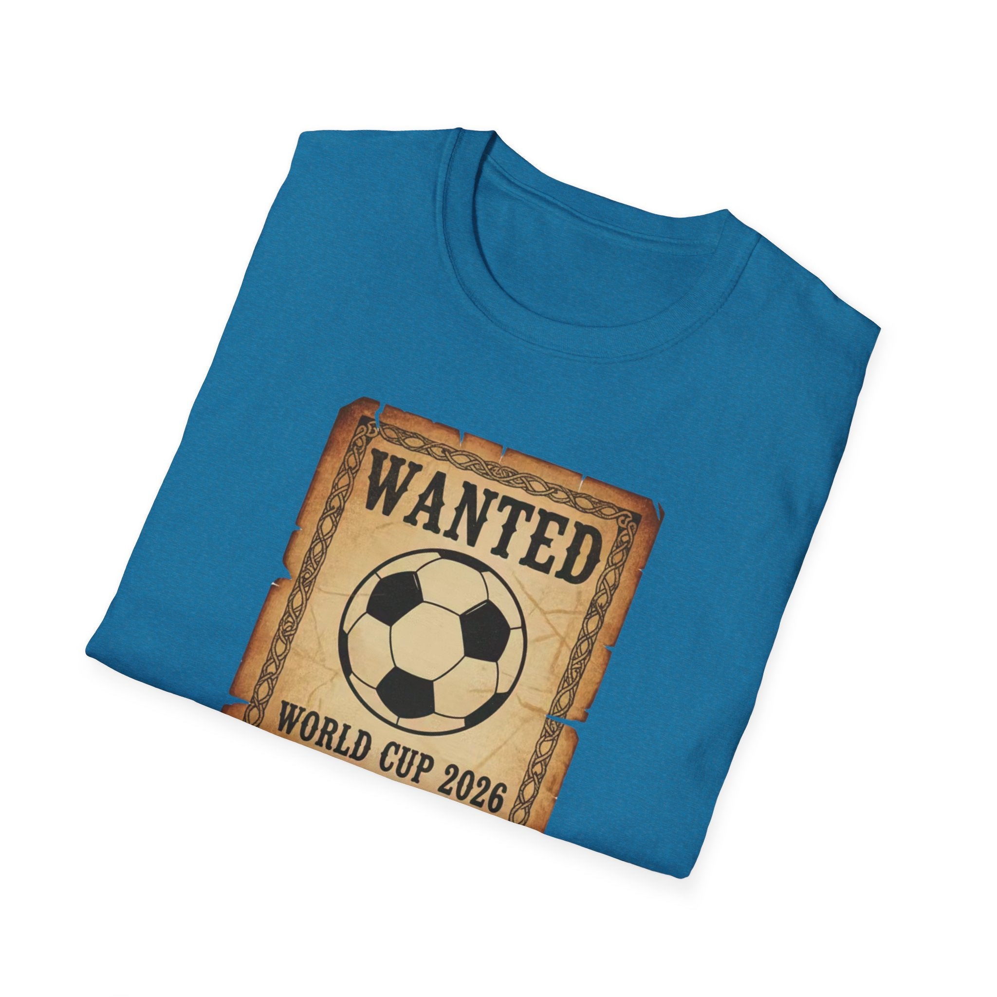 Wanted Soccer Poster T-Shirt — World Cup 2026 Comes to Dallas