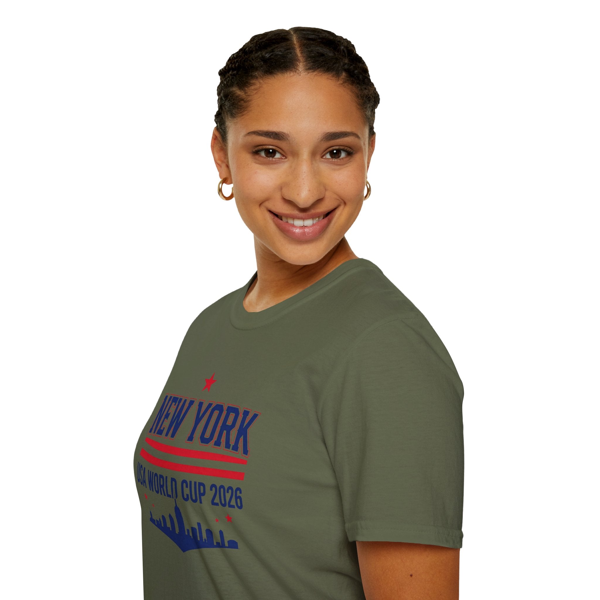 New York USA World Cup 2026 T-Shirt — Skyline Soccer Fan Tee