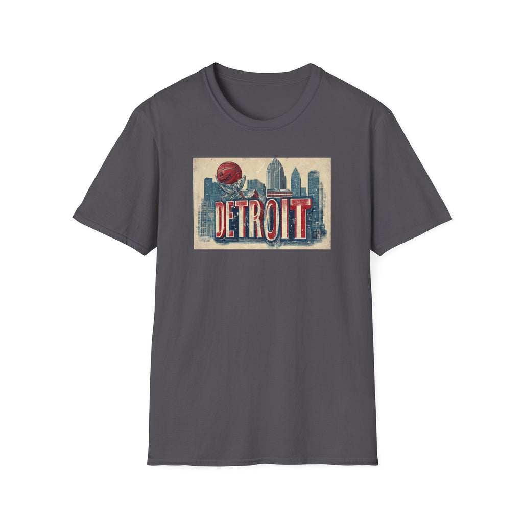 Detroit skyline vintage postcard T-Shirt | Retro city skyline tee