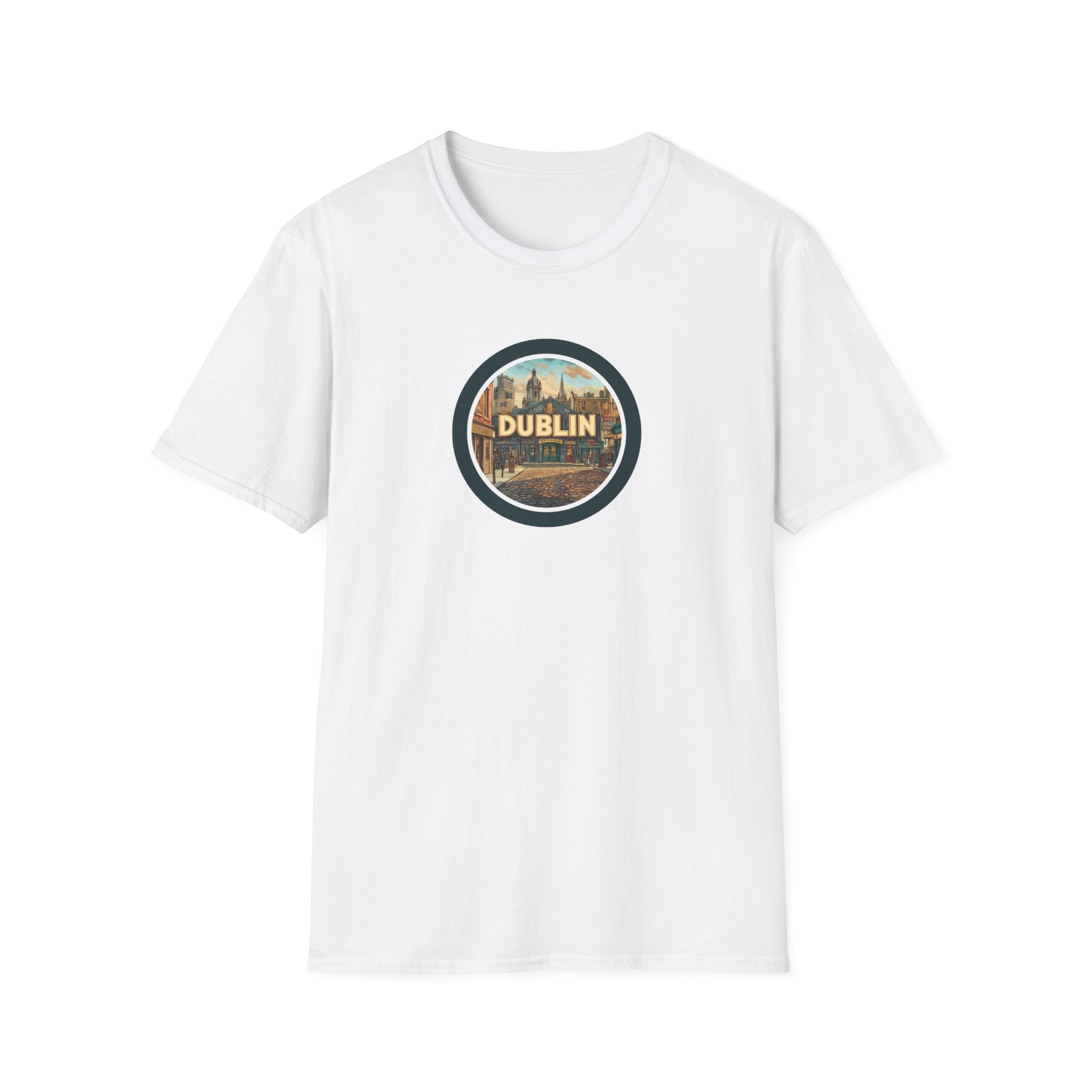 Dublin Vintage Cityscape T-Shirt | Ireland Travel Souvenir