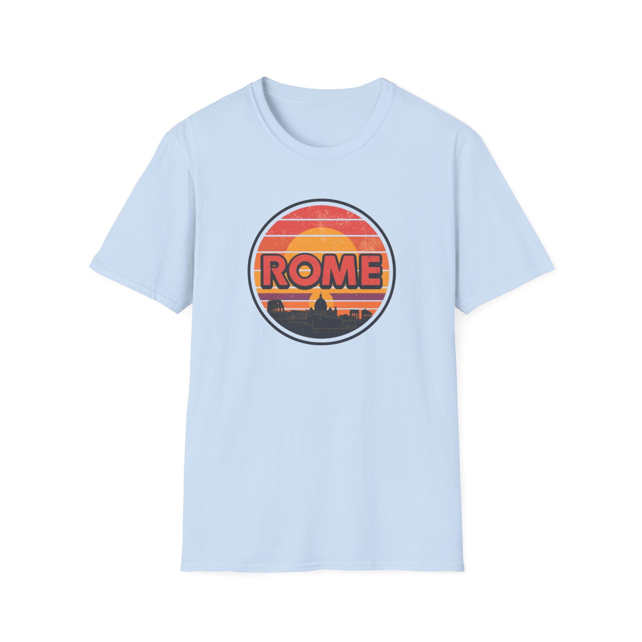 Rome Vintage Sunset T-Shirt — Retro Italian Travel Tee