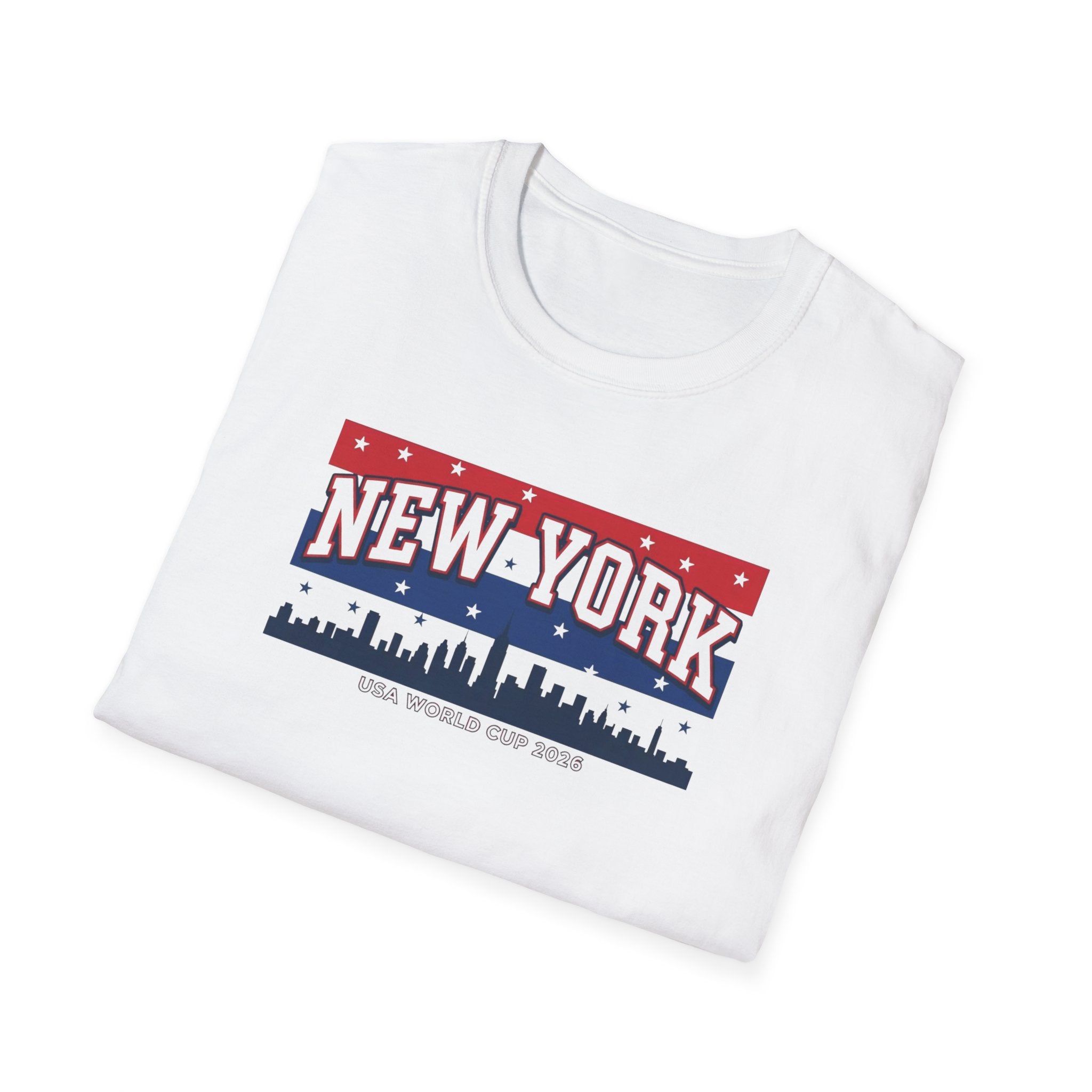 New York Skyline T-Shirt - Patriotic USA City Graphic Tee