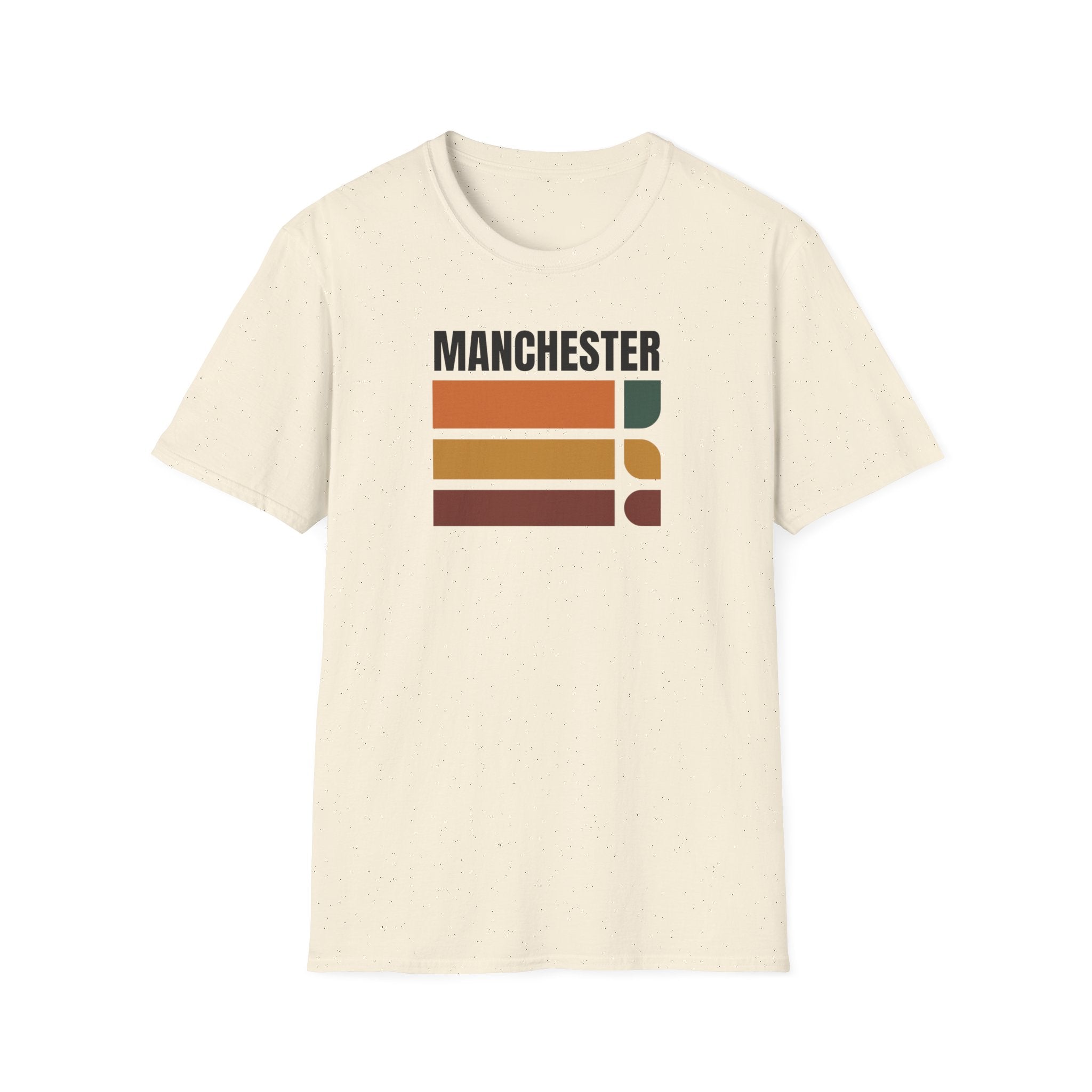Manchester Retro Stripes T-Shirt | Vintage City Graphic