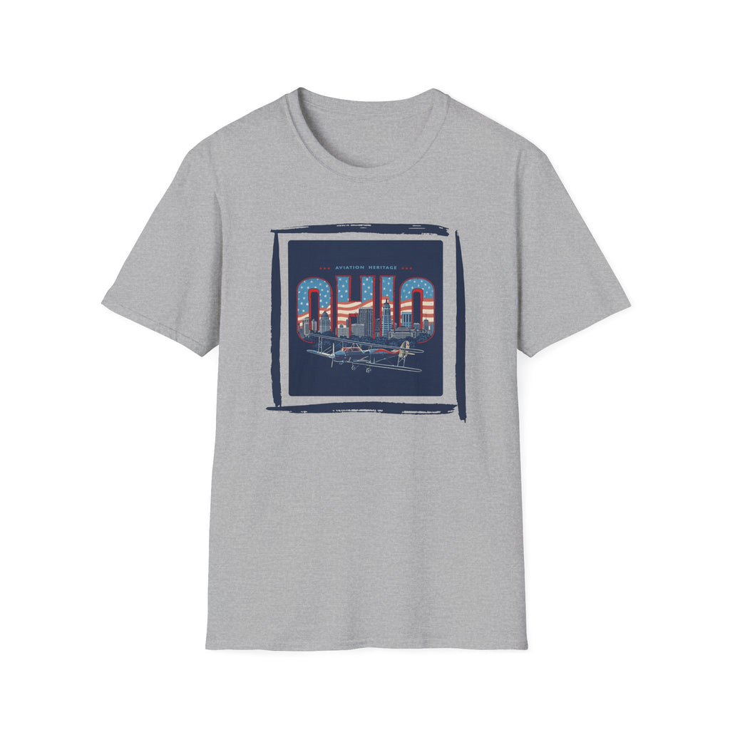 Ohio Skyline T-Shirt | Vintage Cleveland Bridge Retro State Design