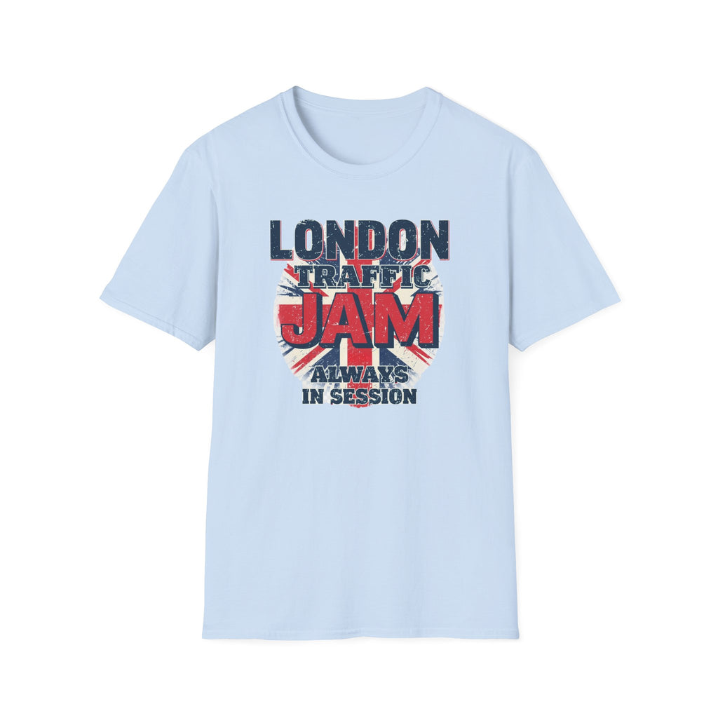 London Traffic Jam T-Shirt — British Flag Retro ‘Always in Session’ Tee