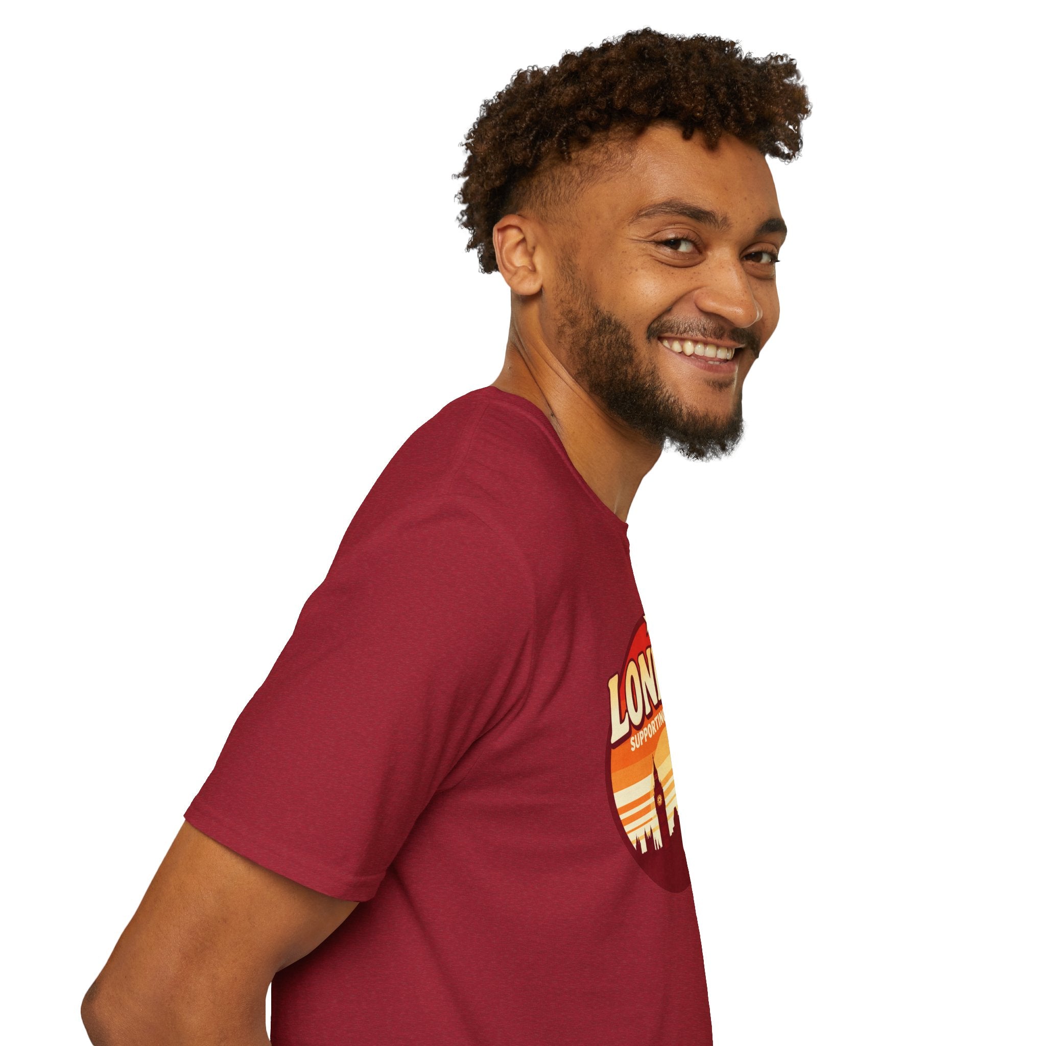 London Skyline T‑Shirt — Supporting England Retro Sunset Graphic