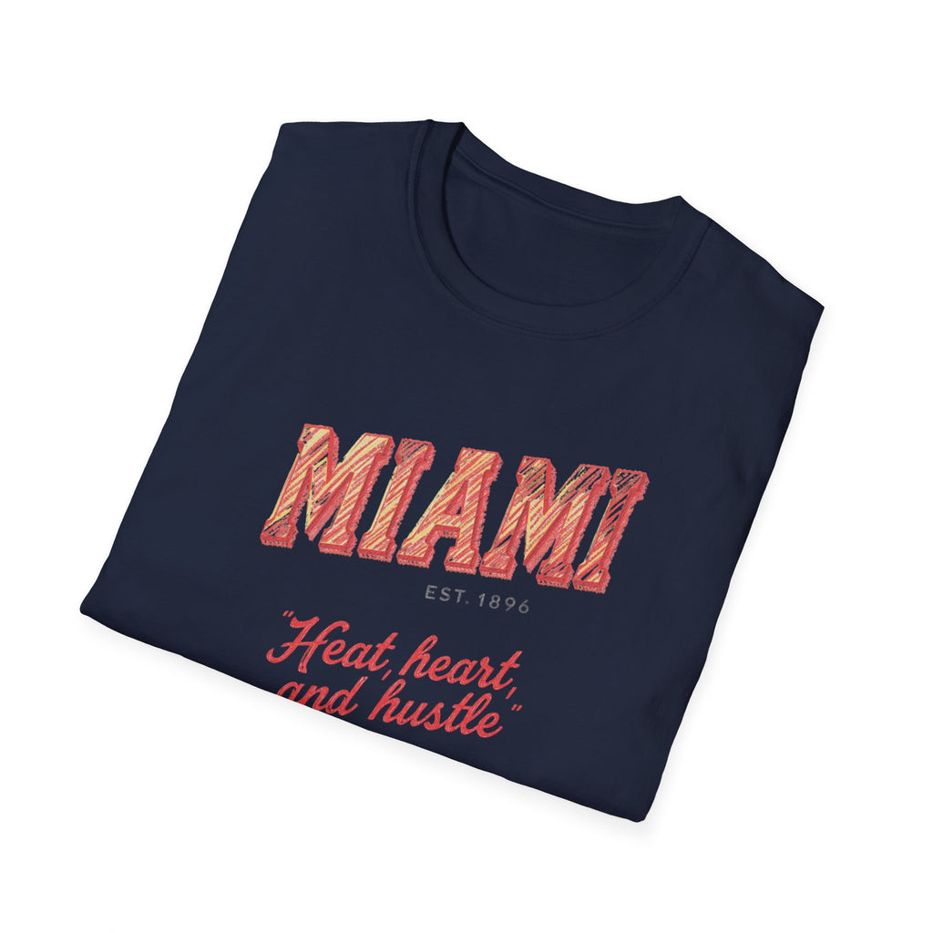 Miami - Heat, Heart and Hustle graphic t-shirt