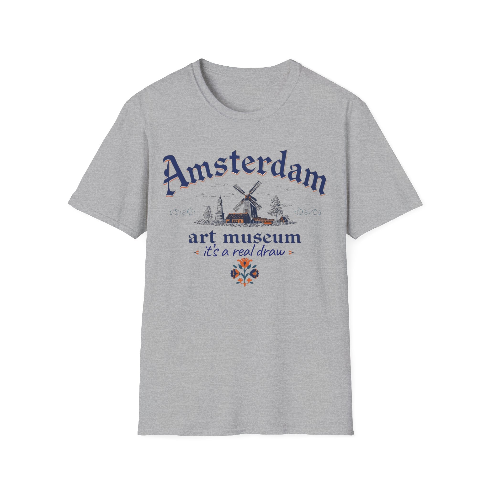 Amsterdam Art Museum T-Shirt – "It's a Real Draw" Travel Souvenir Tee