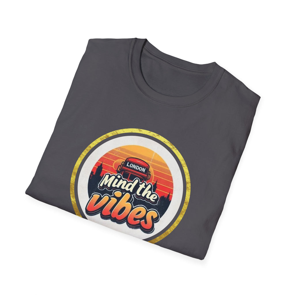 Mind the Vibes T-Shirt — Retro Sunset Graphic Tee