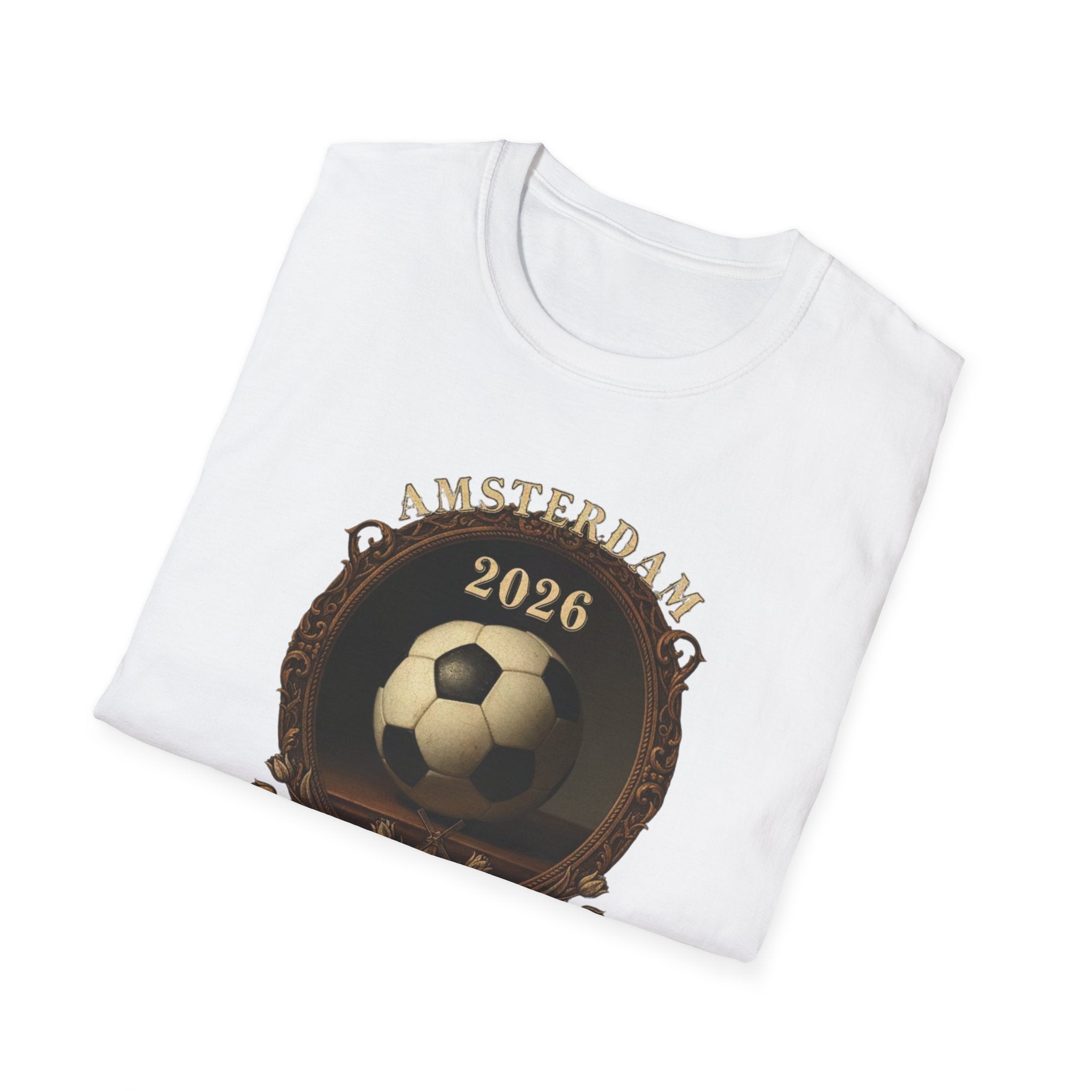 Amsterdam Netherlands 2026 Soccer T-Shirt — Vintage Football Design