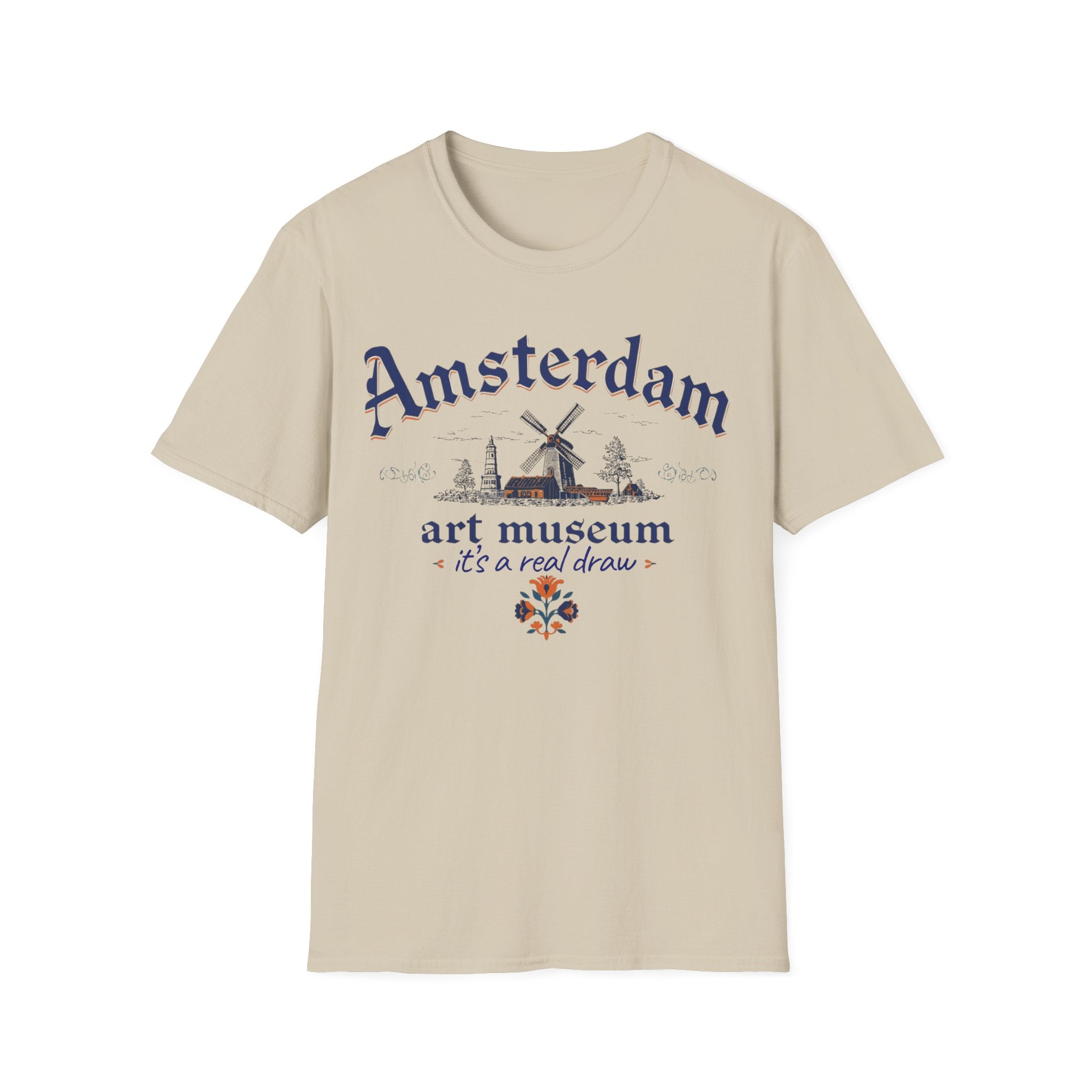 Amsterdam Art Museum T-Shirt – "It's a Real Draw" Travel Souvenir Tee