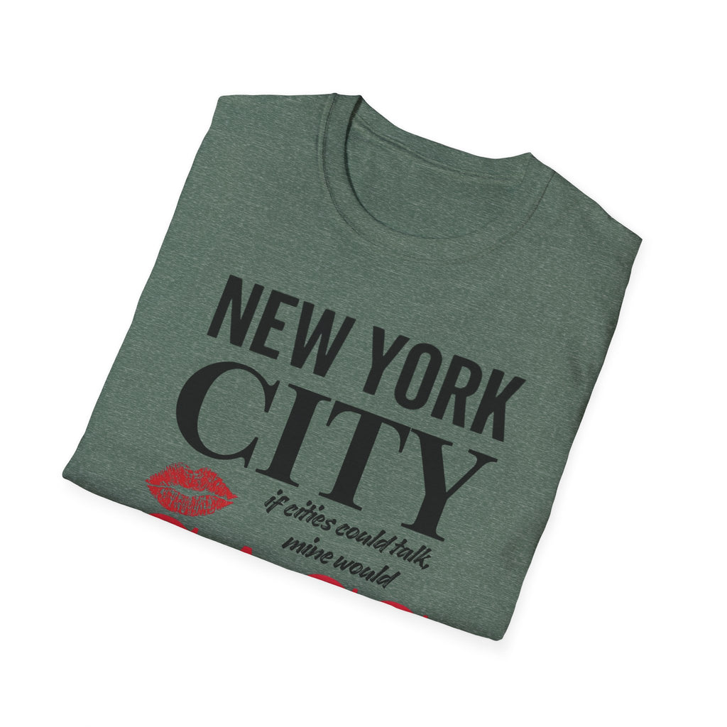 New York City Sass T-Shirt — NYC Lipstick Kiss Graphic Tee