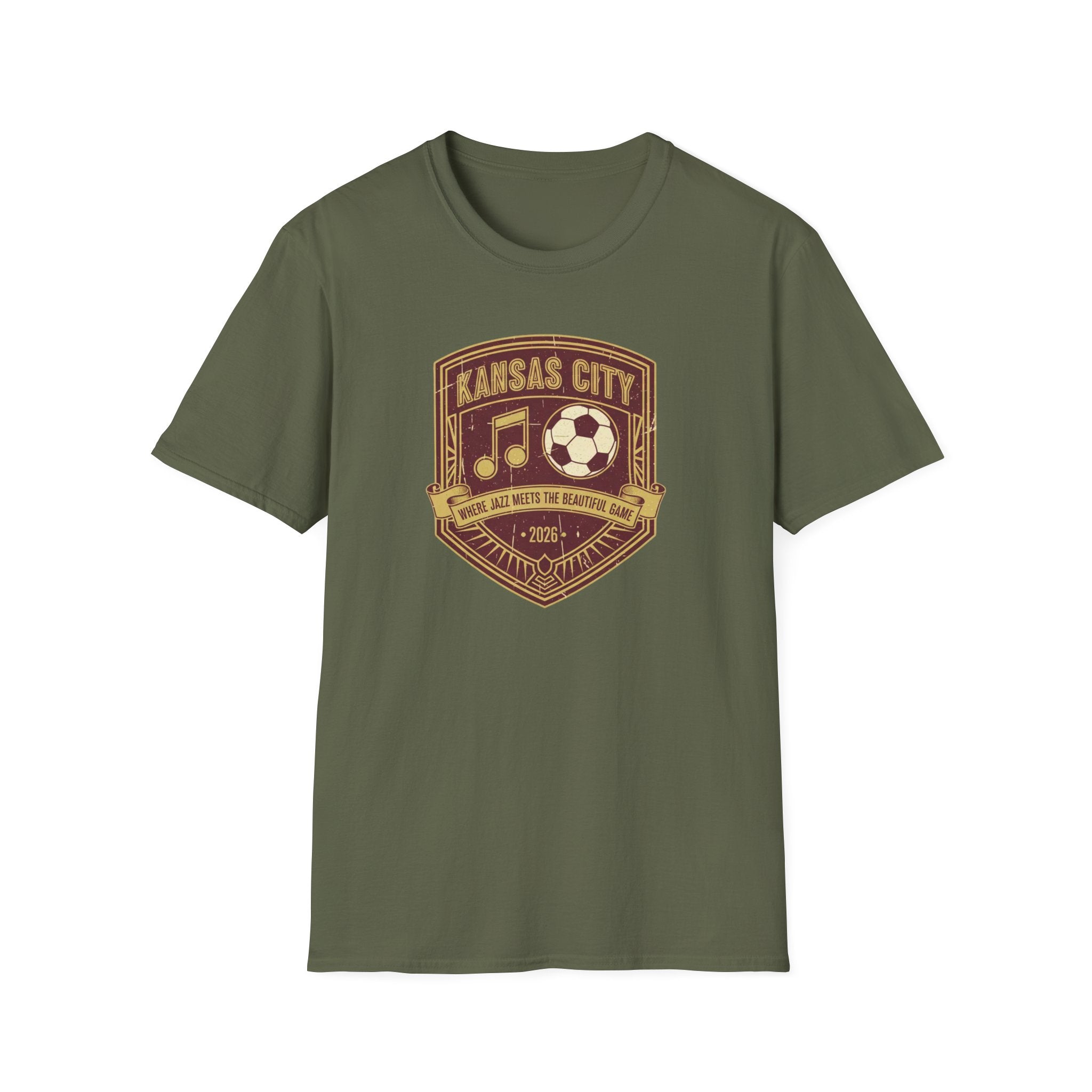 Kansas City Music & Soccer Crest T-Shirt