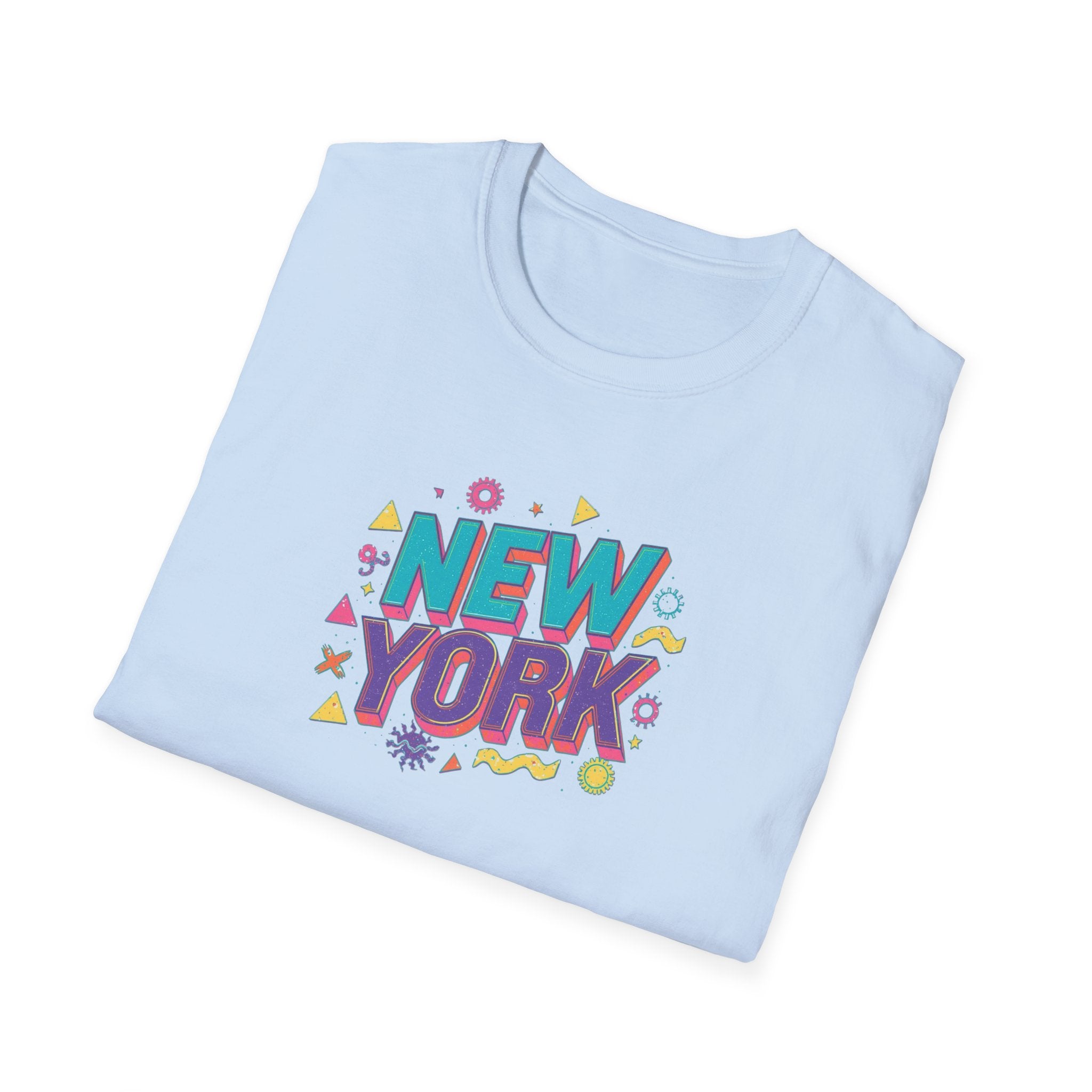 New York colorful typography T-Shirt | city souvenir, retro pop design