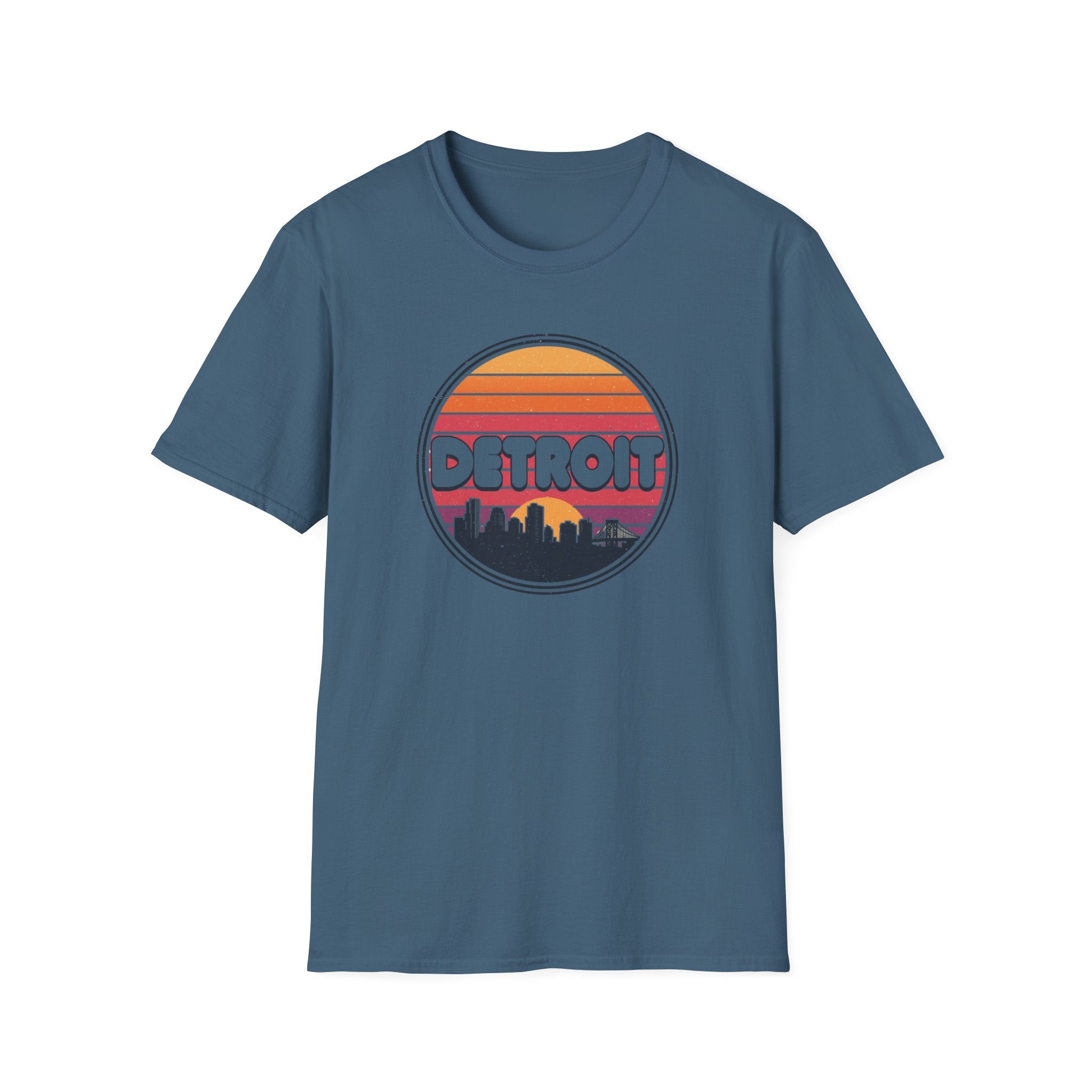 Detroit Sunset Skyline T-Shirt
