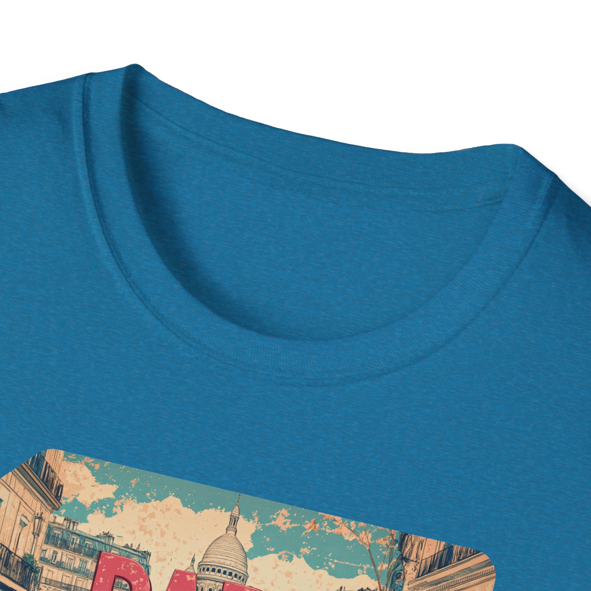 Paris Retro Street Scene T-Shirt | Vintage Parisian Graphic