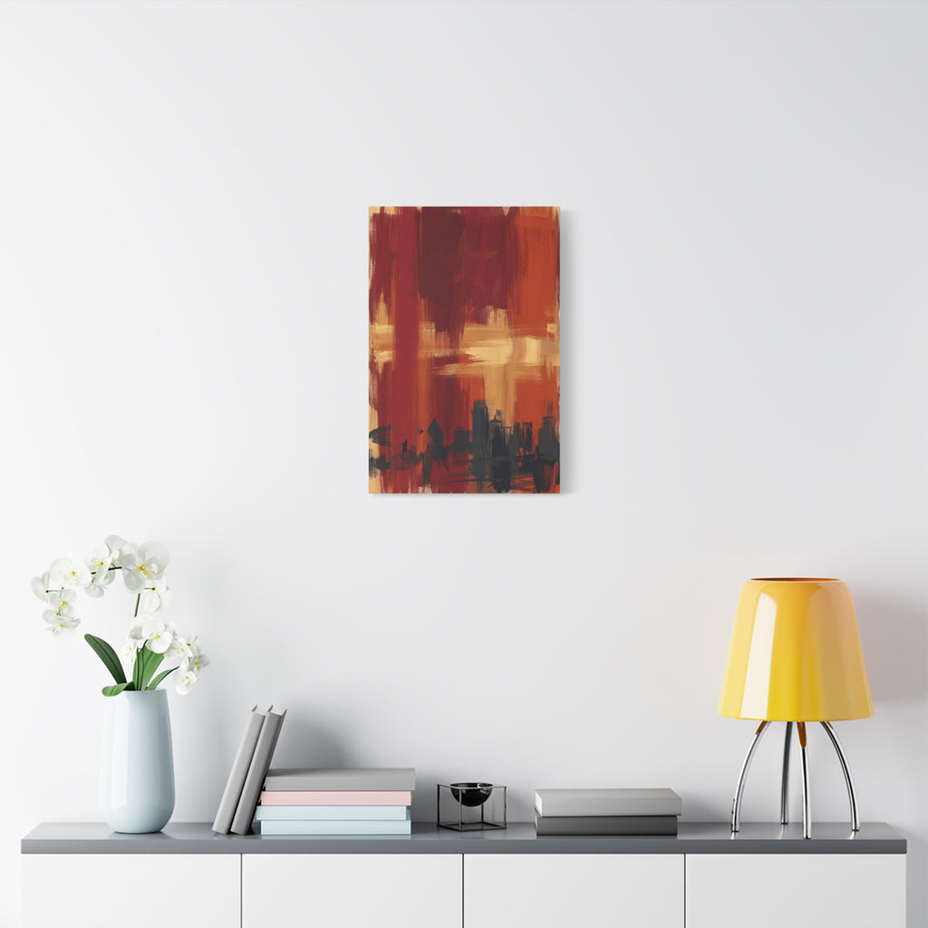 Abstract Sunset and colour field inspired by Dallas and Texas cultural identity