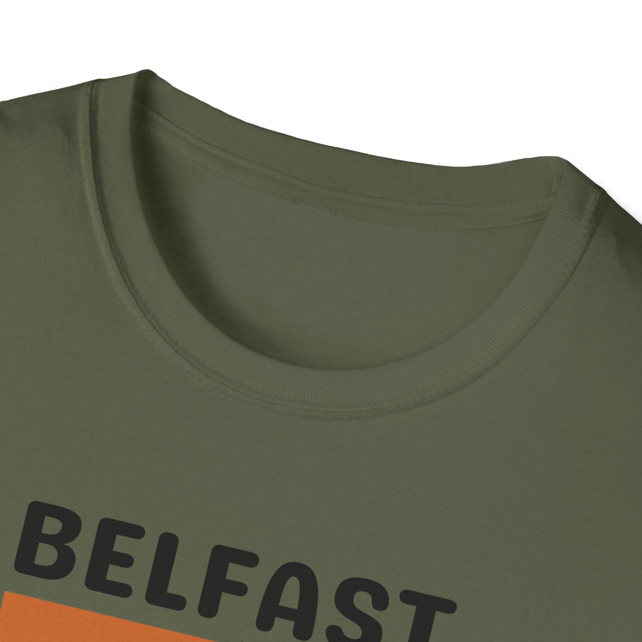 Belfast Retro Stripes T-Shirt | City Vintage Bar Graphic